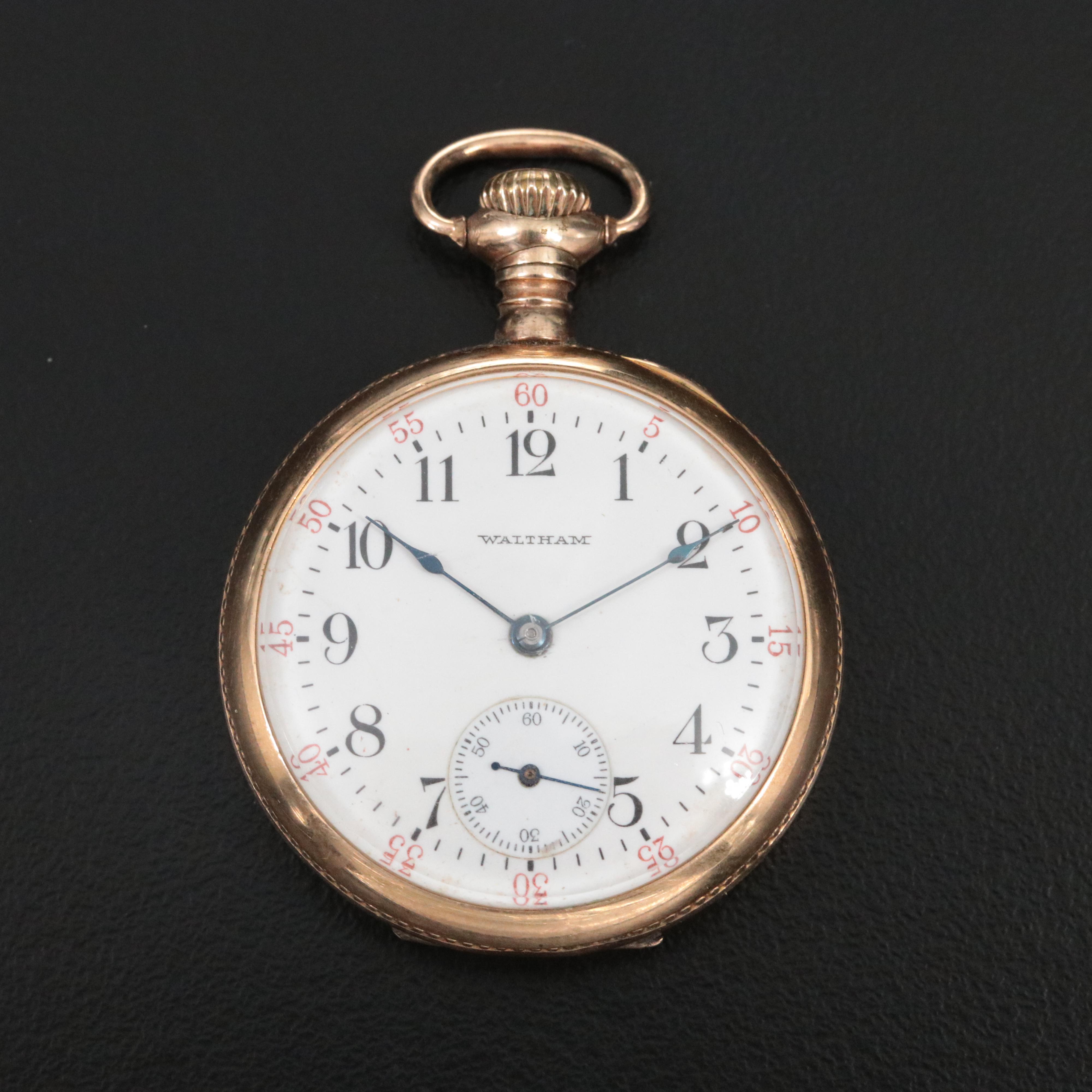 1905 Waltham Gold-Filled Size 0 Pocket Watch