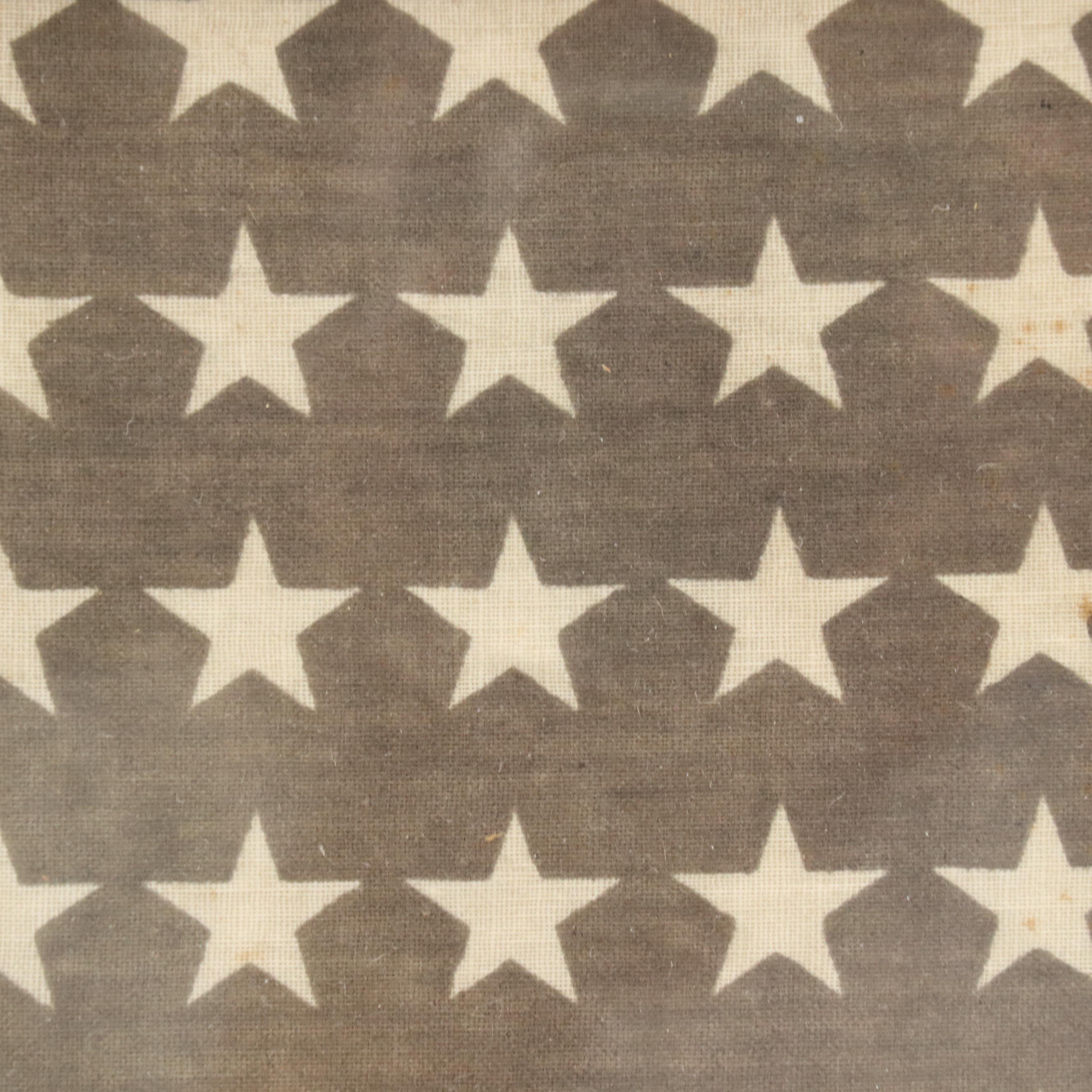 48-Star American Flag in Frame, Early to Mid-20th Century