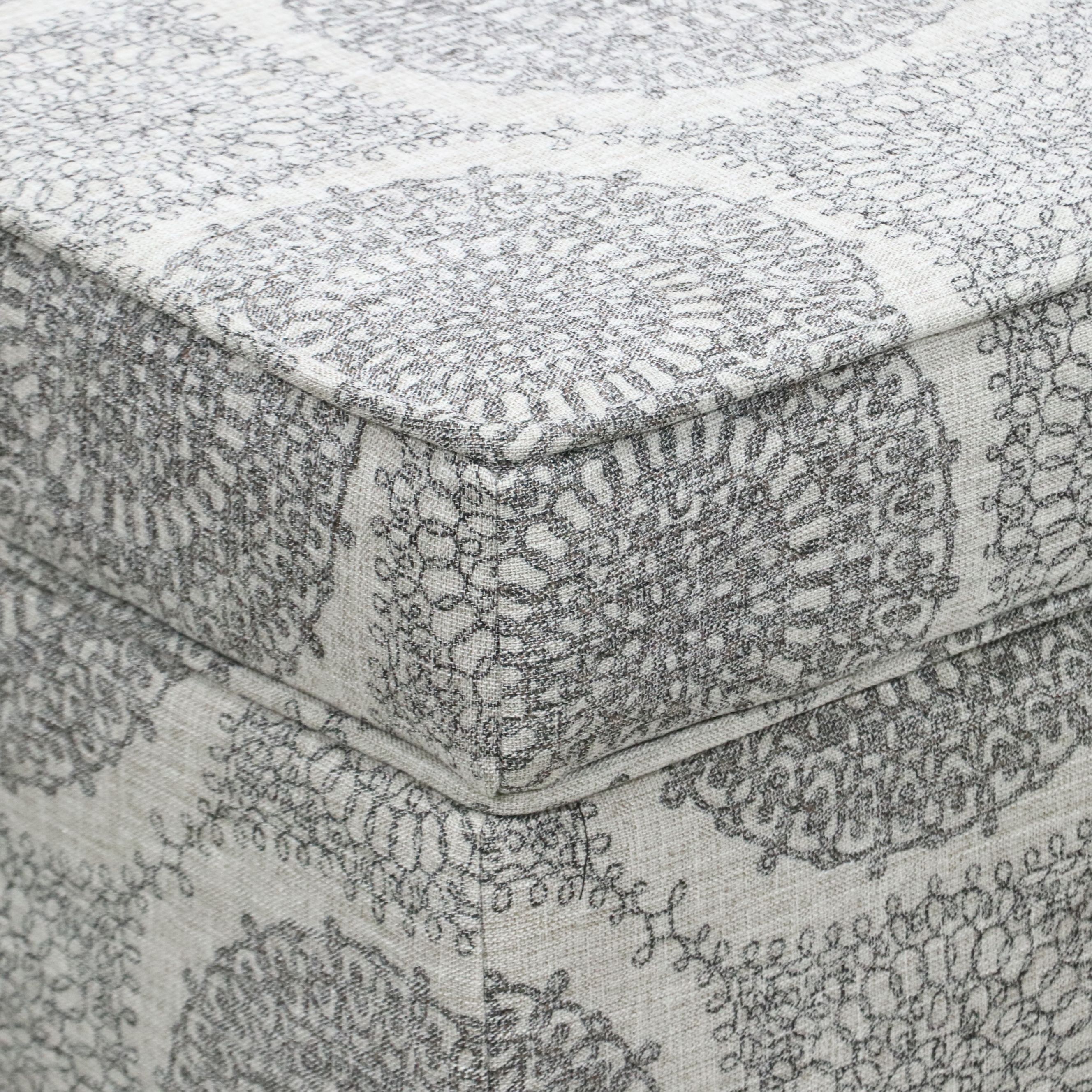 Upholstered Storage Ottoman, 2019