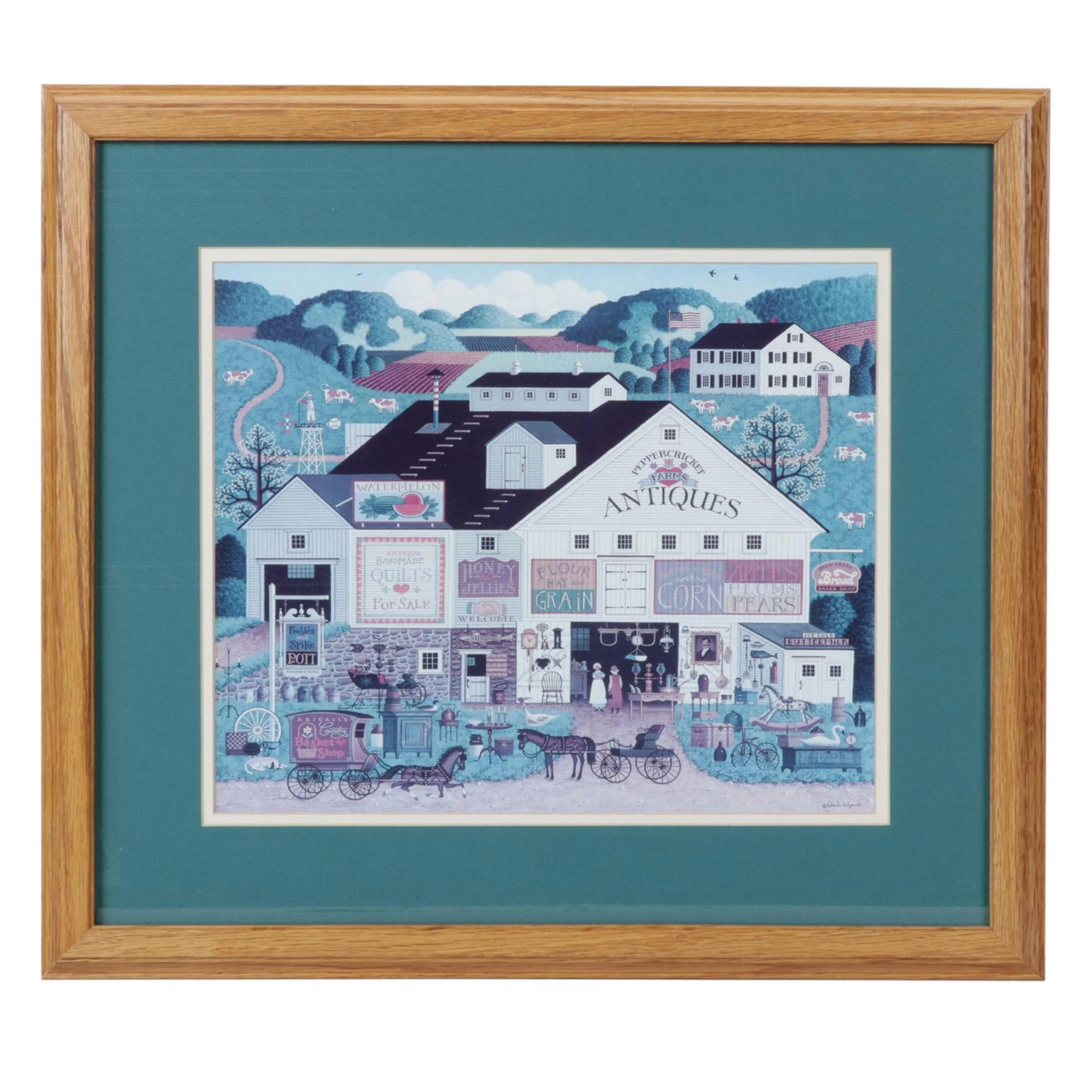 Offset Lithograph after Charles Wysocki "Peppercricket Farms"