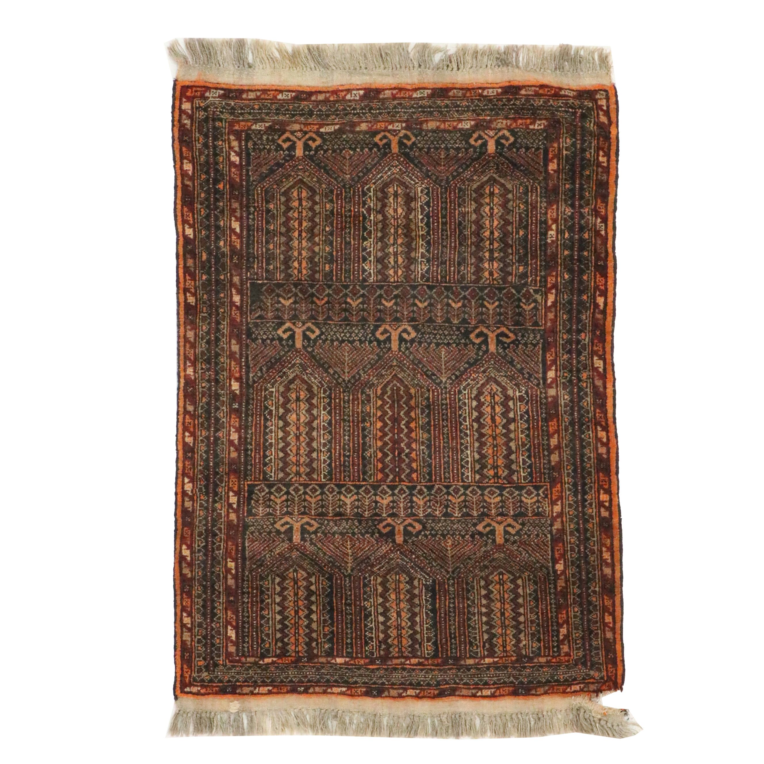 3' x 4'9 Hand-Knotted Turkish Ghiordes Accent Rug