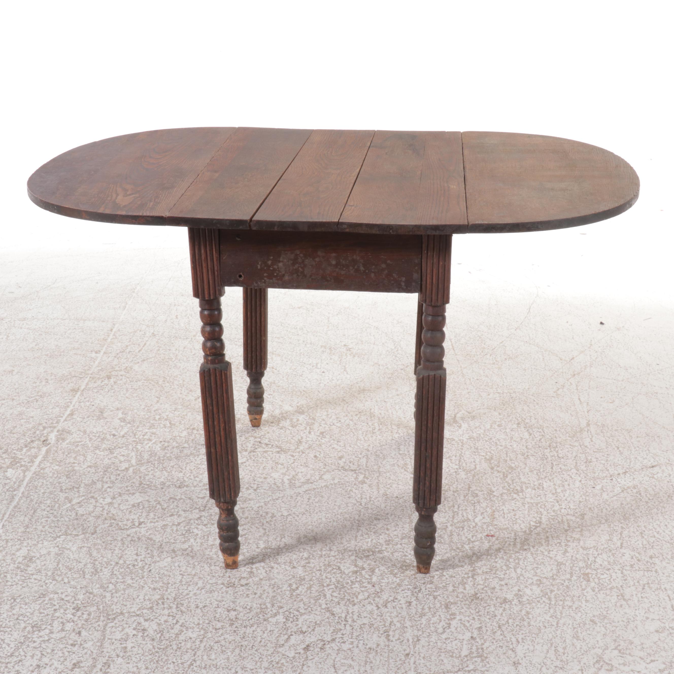 Empire Style Pine Drop Leaf Table
