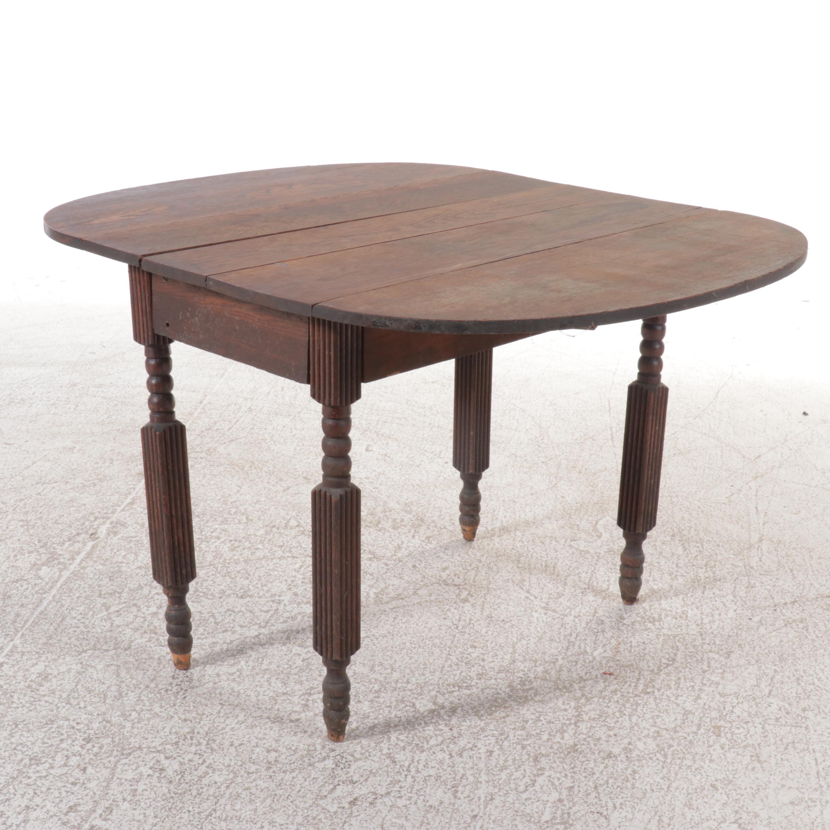 Empire Style Pine Drop Leaf Table