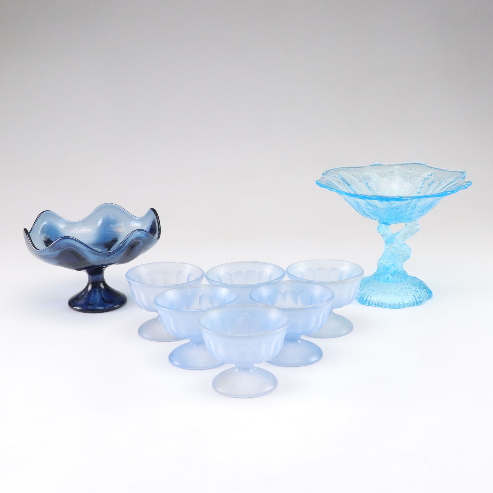 Portieux Vallerysthal Glass Compote & Other Dishware