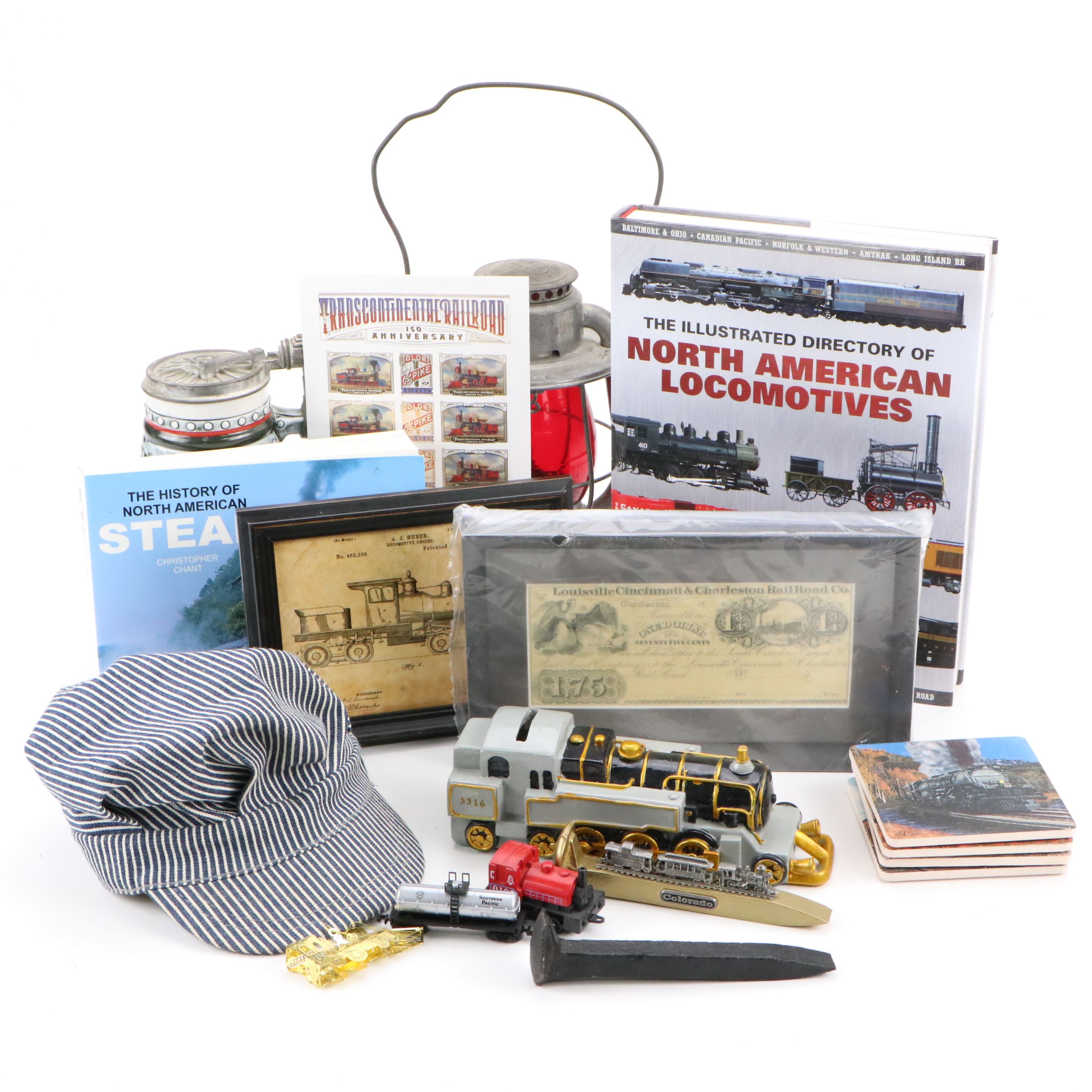 Railroad Collection with "Illustrated Directory of North American Locomotives"