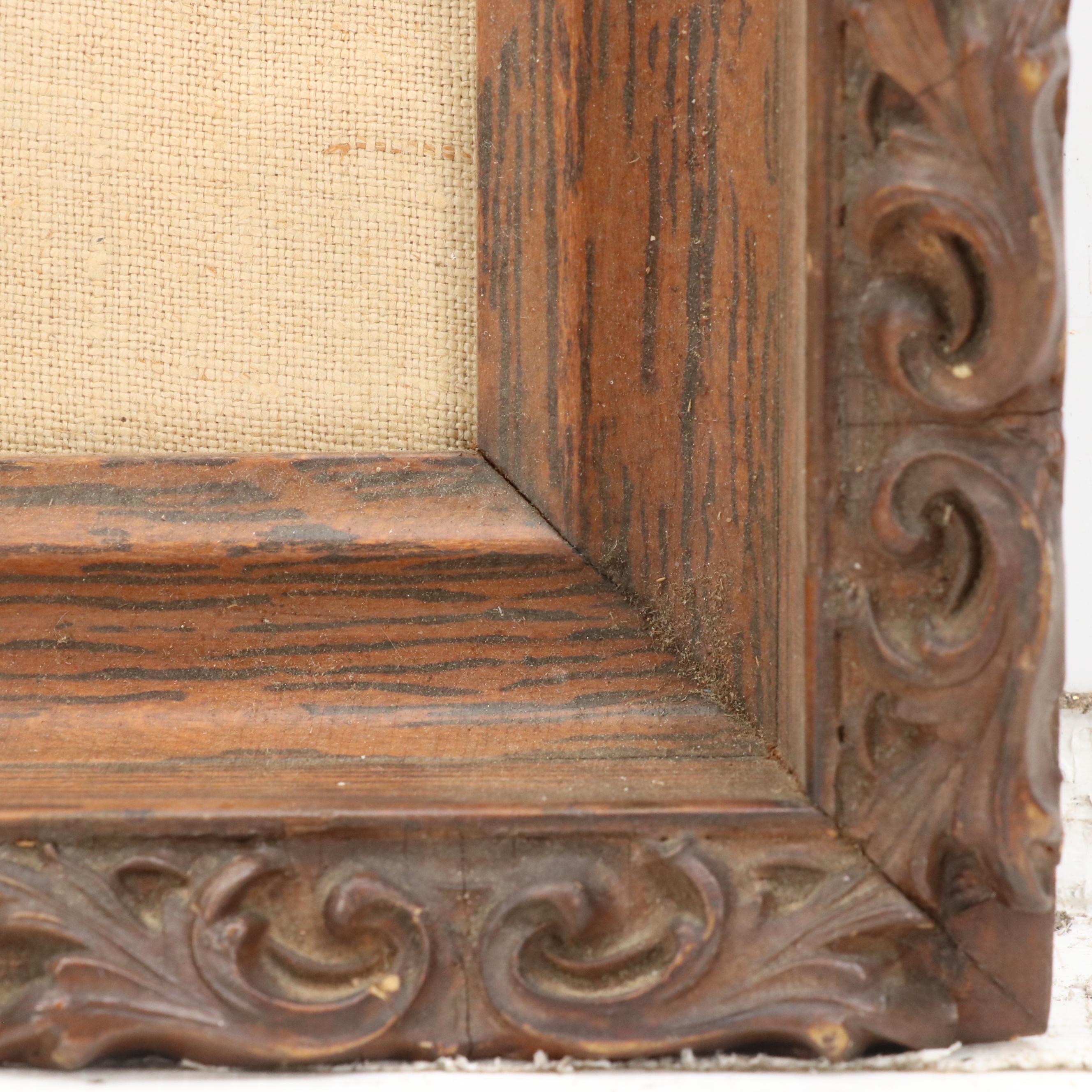 Handmade Embroidery of Folk Art Colonial Couple Under Tree of Life