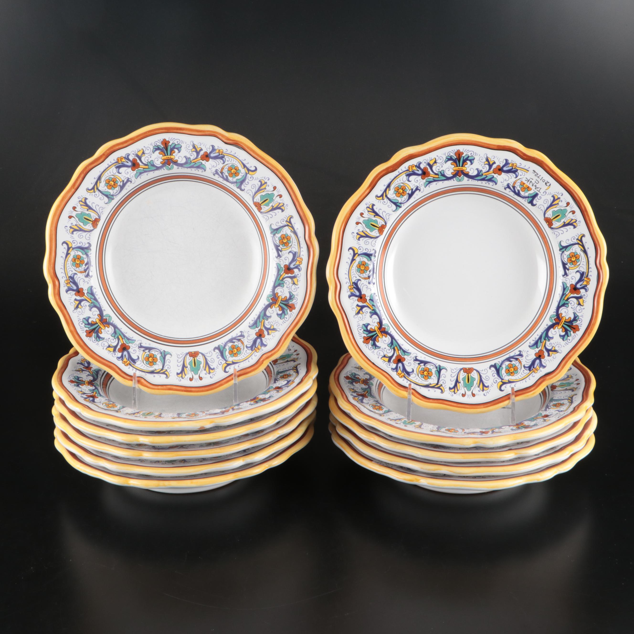 Italian Sur La Table "Deruta" Ceramic Dinnerware