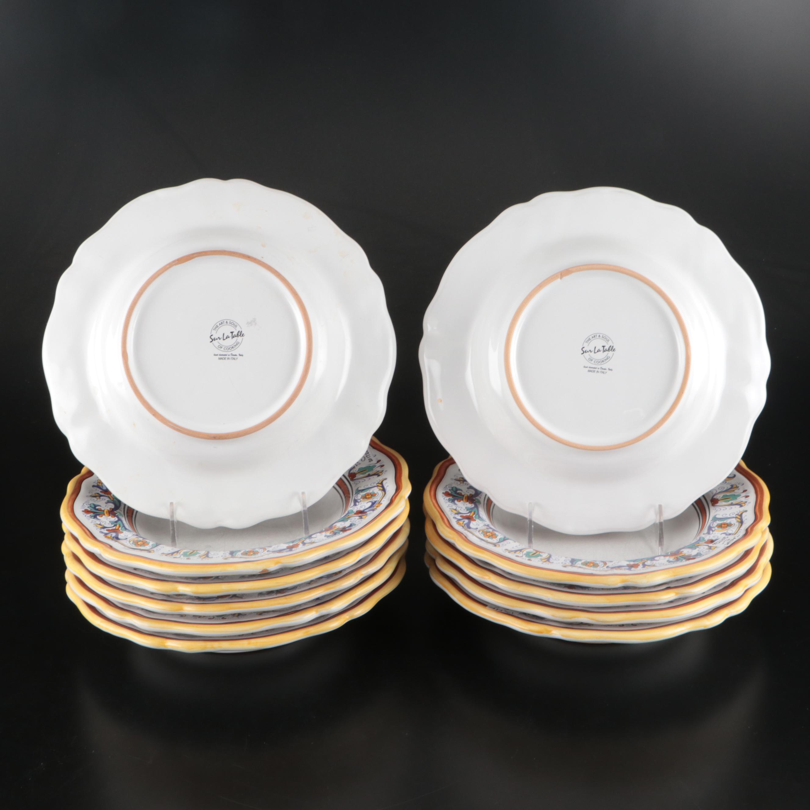 Italian Sur La Table "Deruta" Ceramic Dinnerware