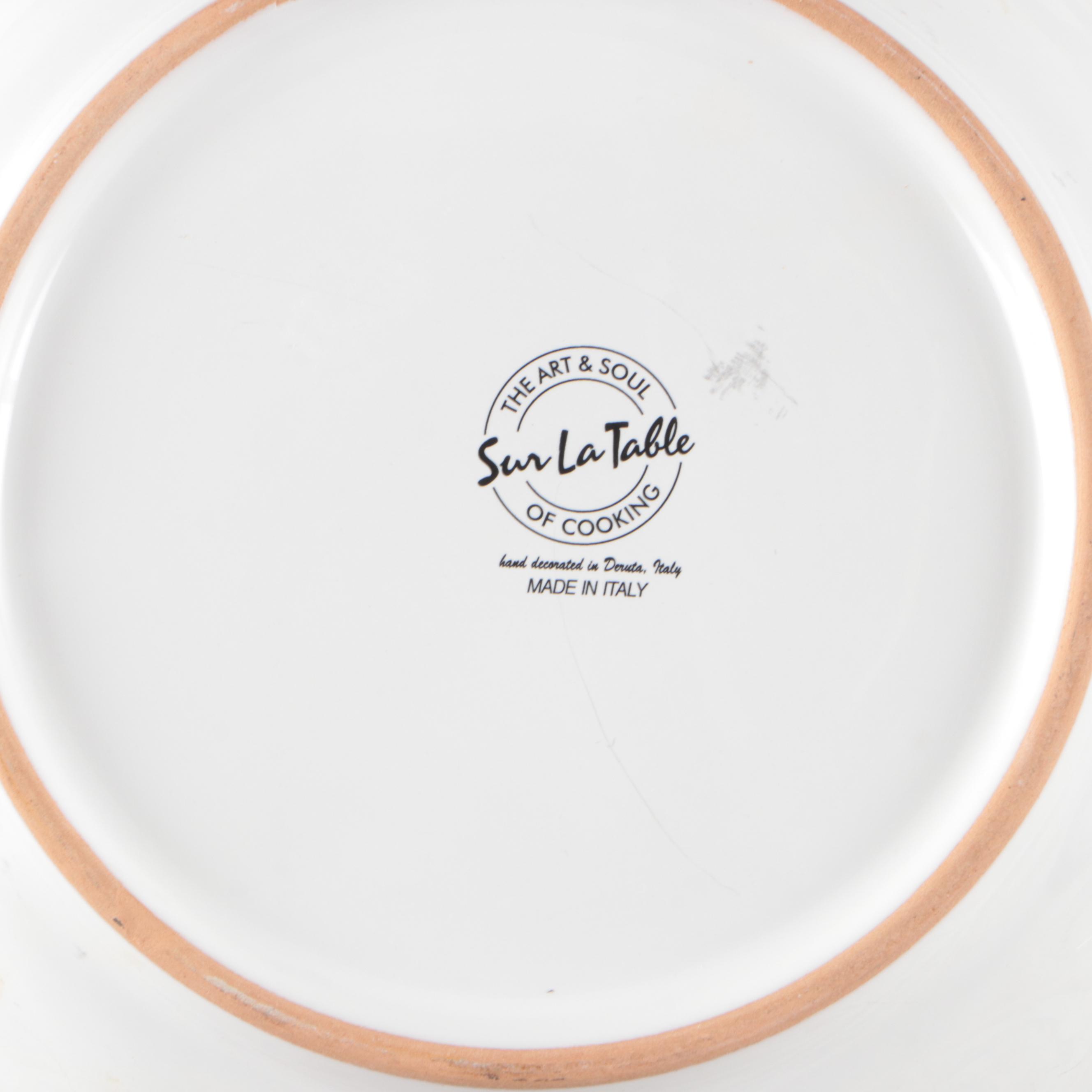 Italian Sur La Table "Deruta" Ceramic Dinnerware