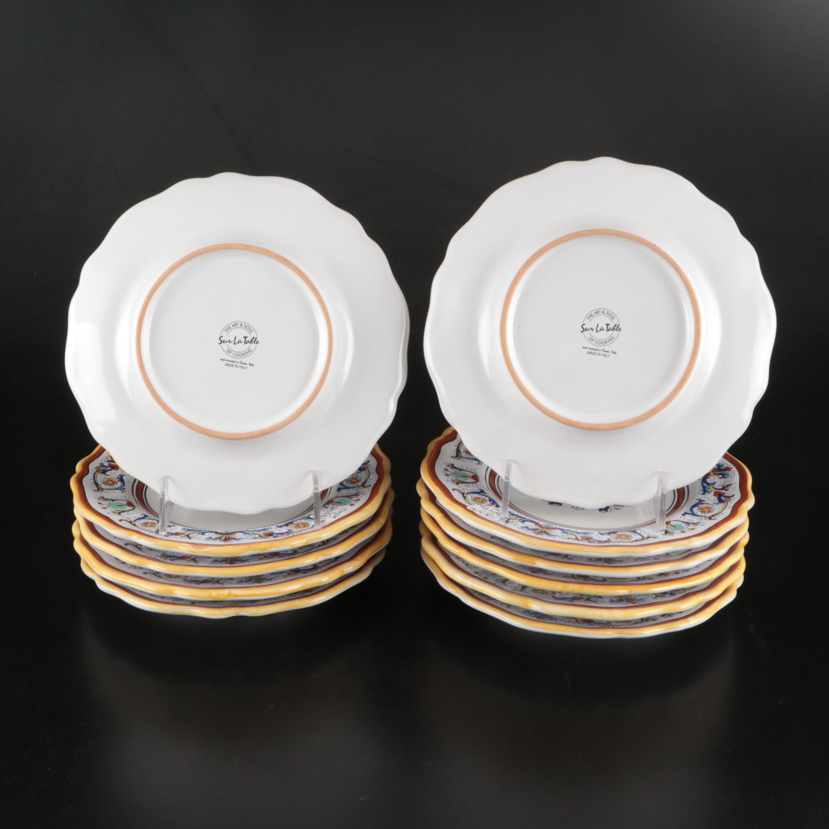 Italian Sur La Table "Deruta" Ceramic Dinnerware