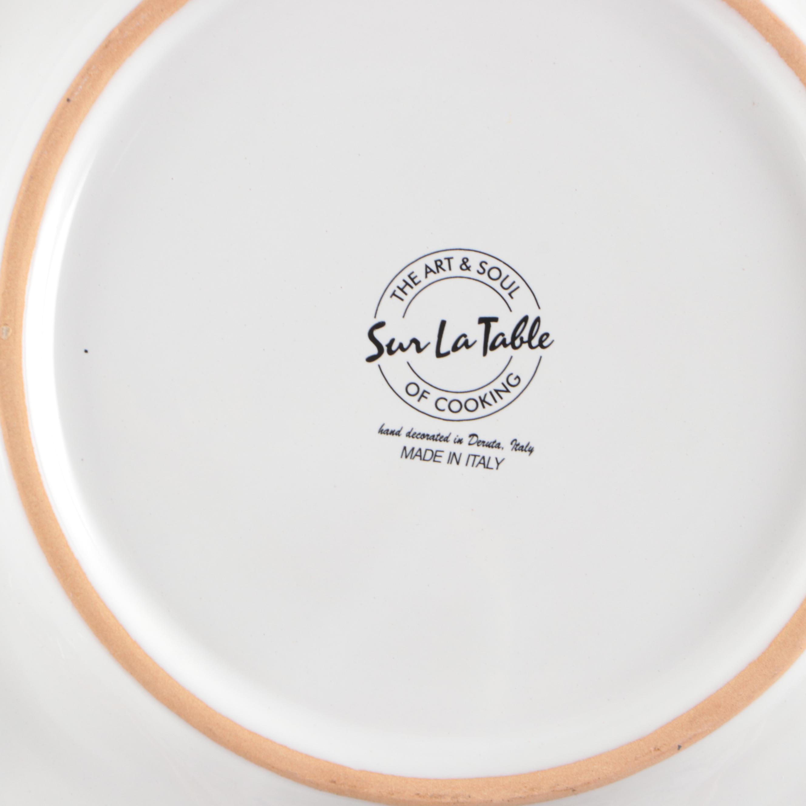 Italian Sur La Table "Deruta" Ceramic Dinnerware