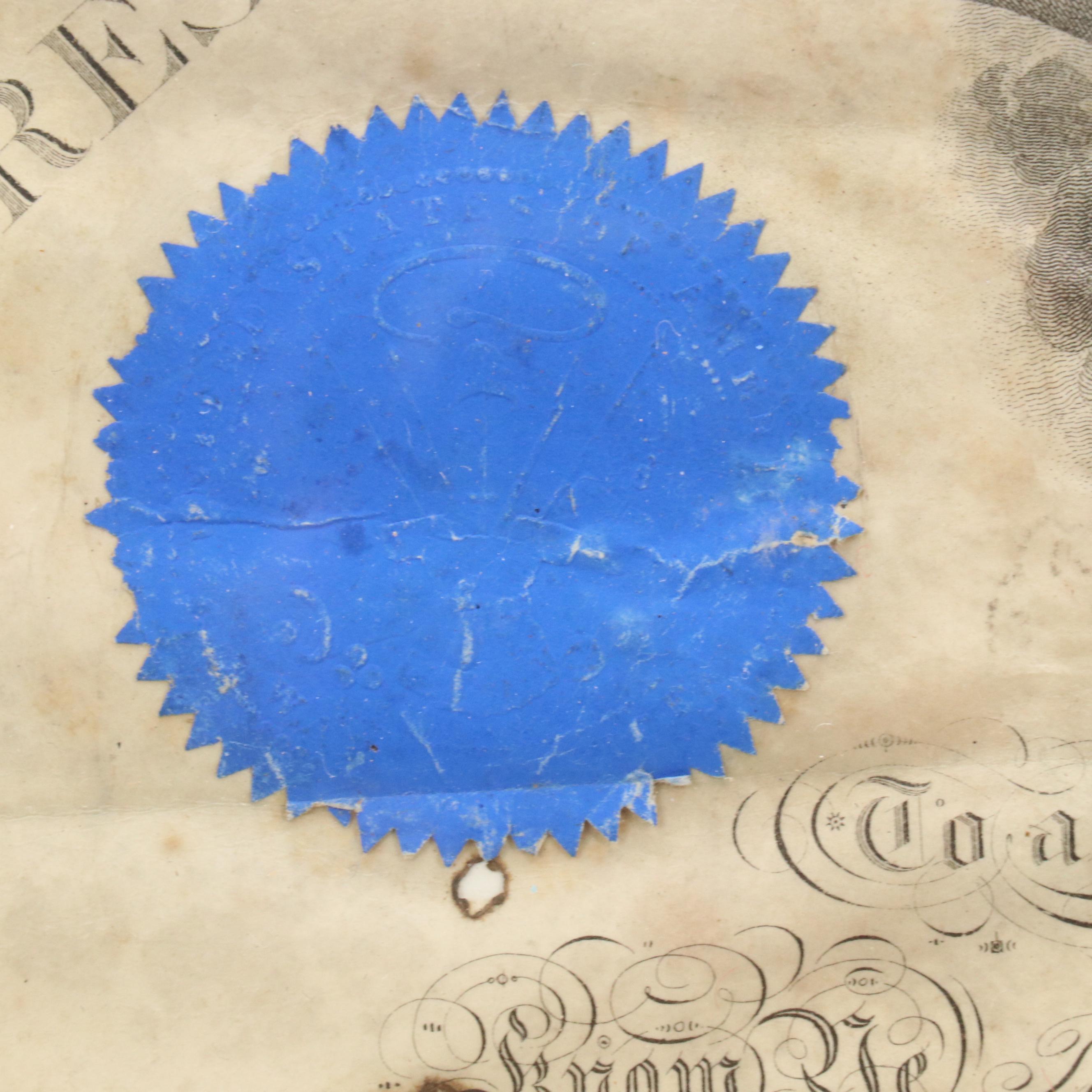 Post-American Civil War Era Military Document, 1866