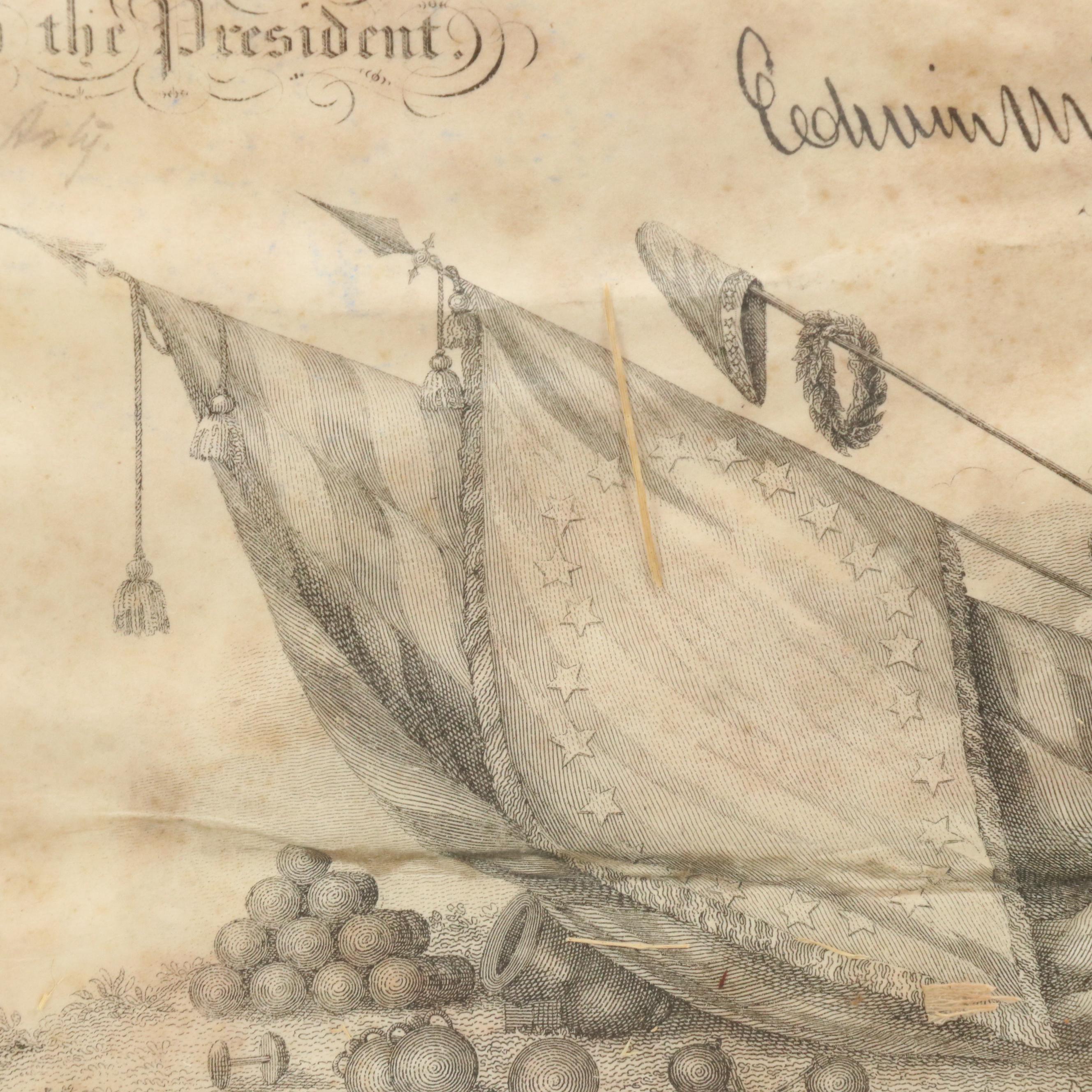 Post-American Civil War Era Military Document, 1866