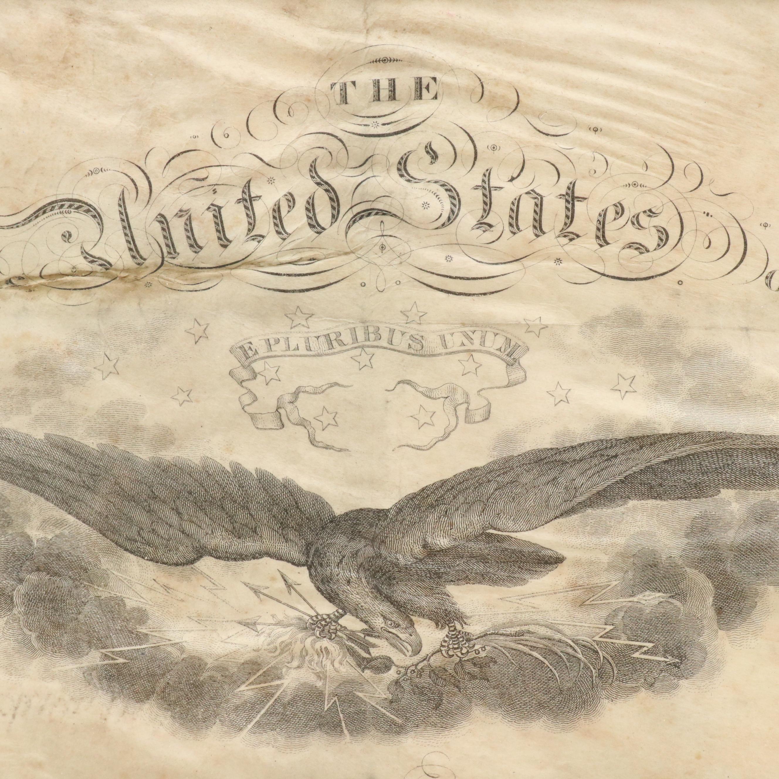 Post-American Civil War Era Military Document, 1866