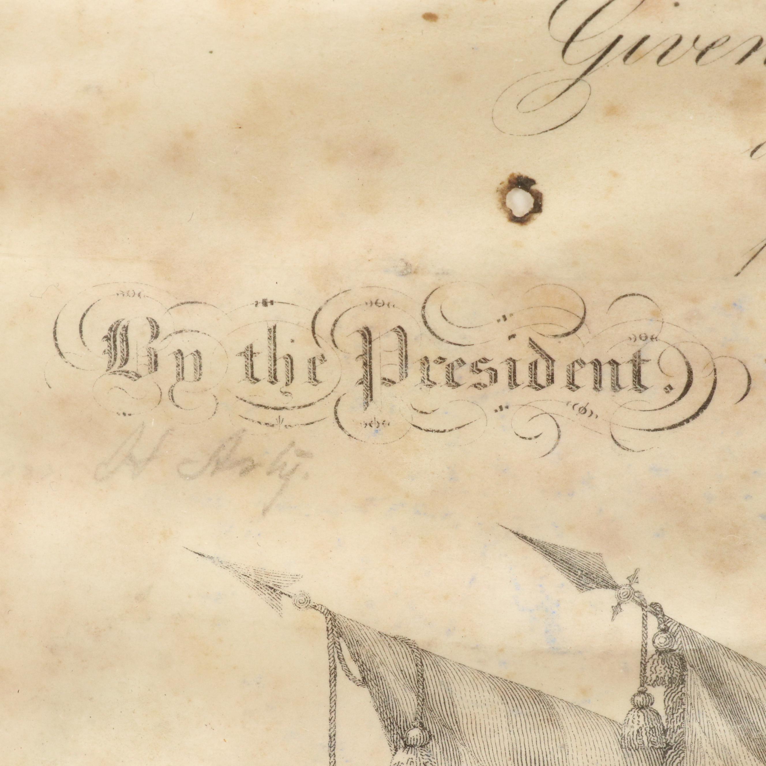 Post-American Civil War Era Military Document, 1866