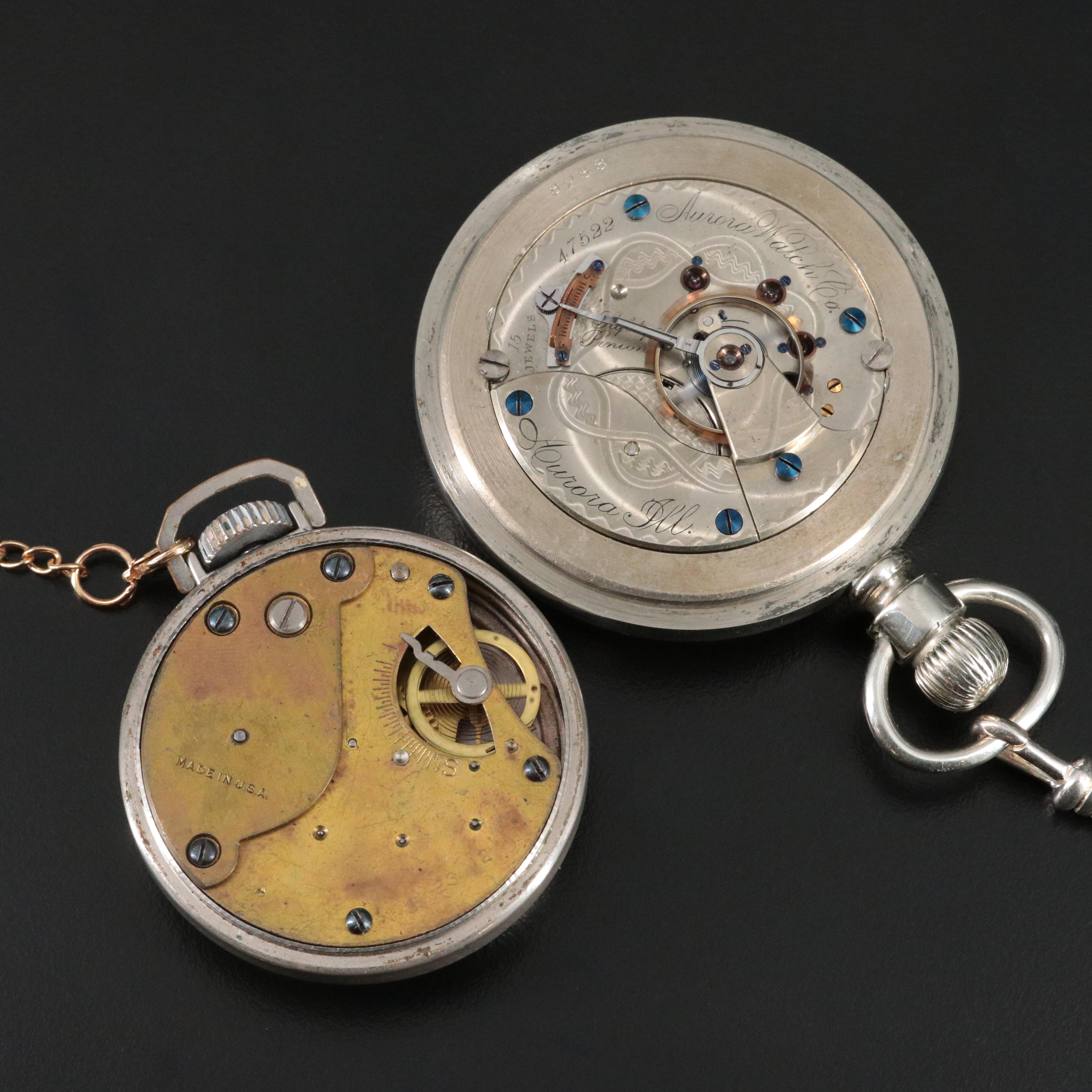 Antique G.H. Brown & Westclox Pocket Ben Pocket Watches