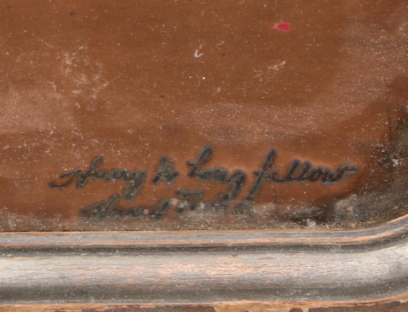 Harry W. Longfellow Chased Metal Relief of Giraffe Family