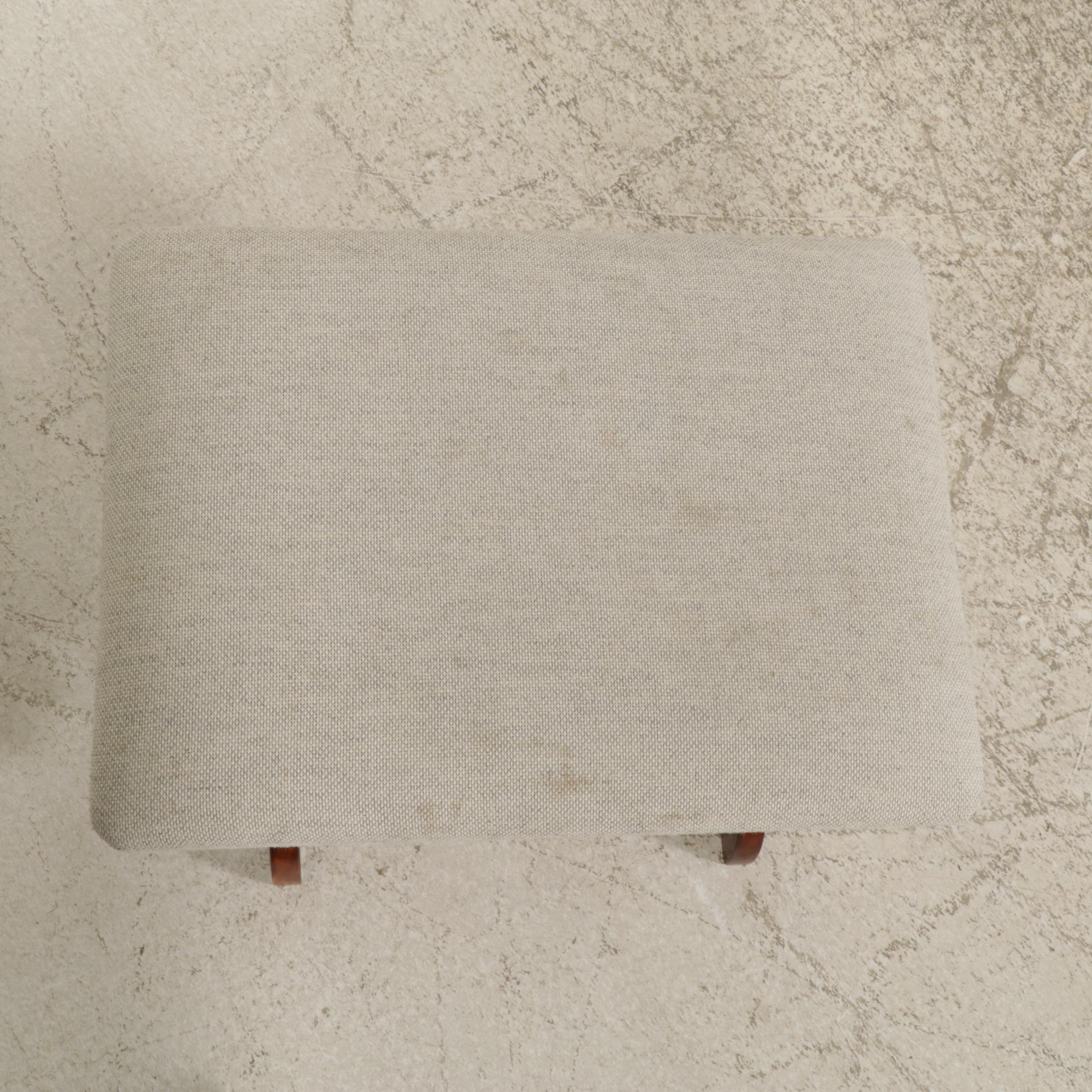 Mission Style Wood Stationary Rocker and Footstool, 21st Century