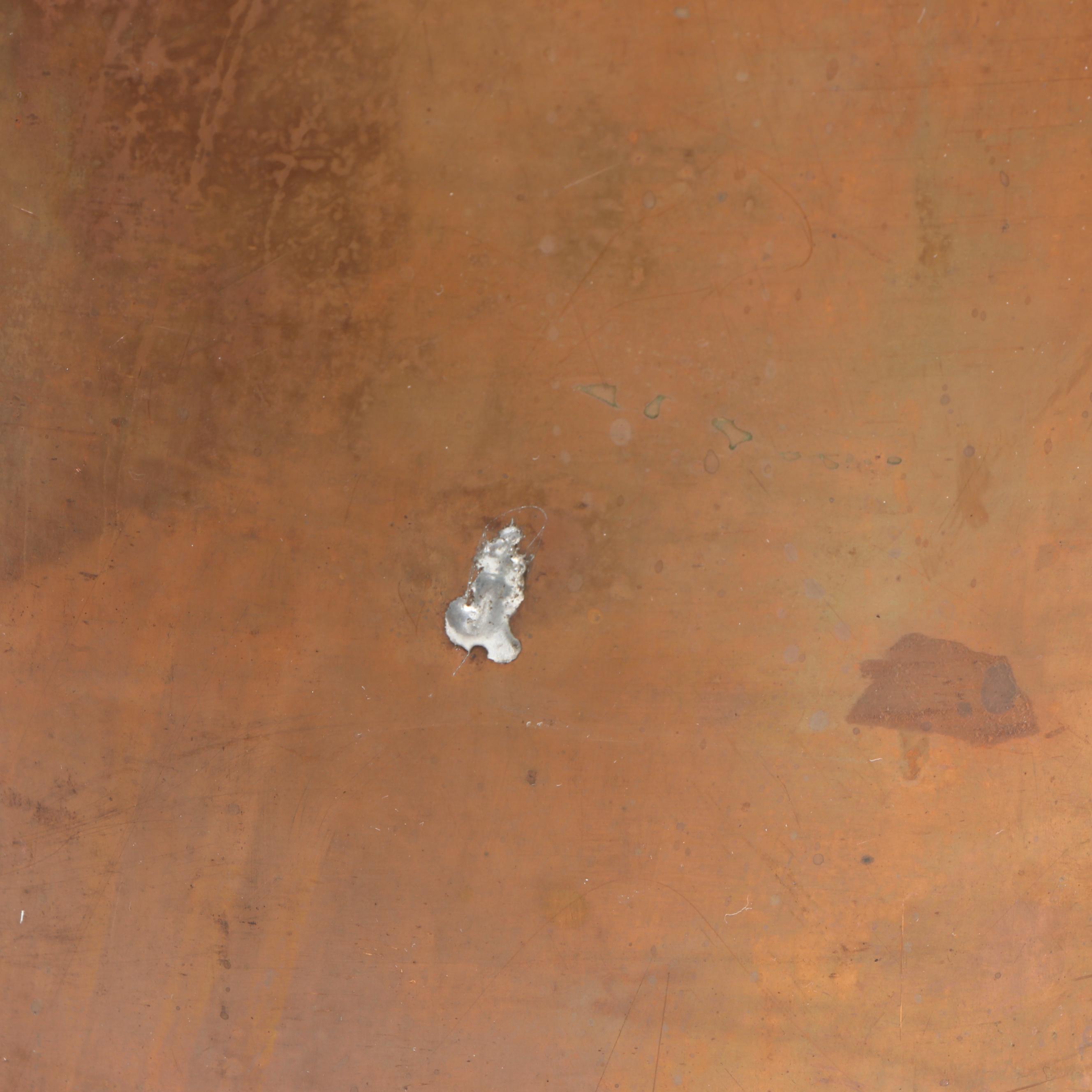 Victorian Brass Swing Arm Copper Pot with Natural Copper Tall Umbrella Stand