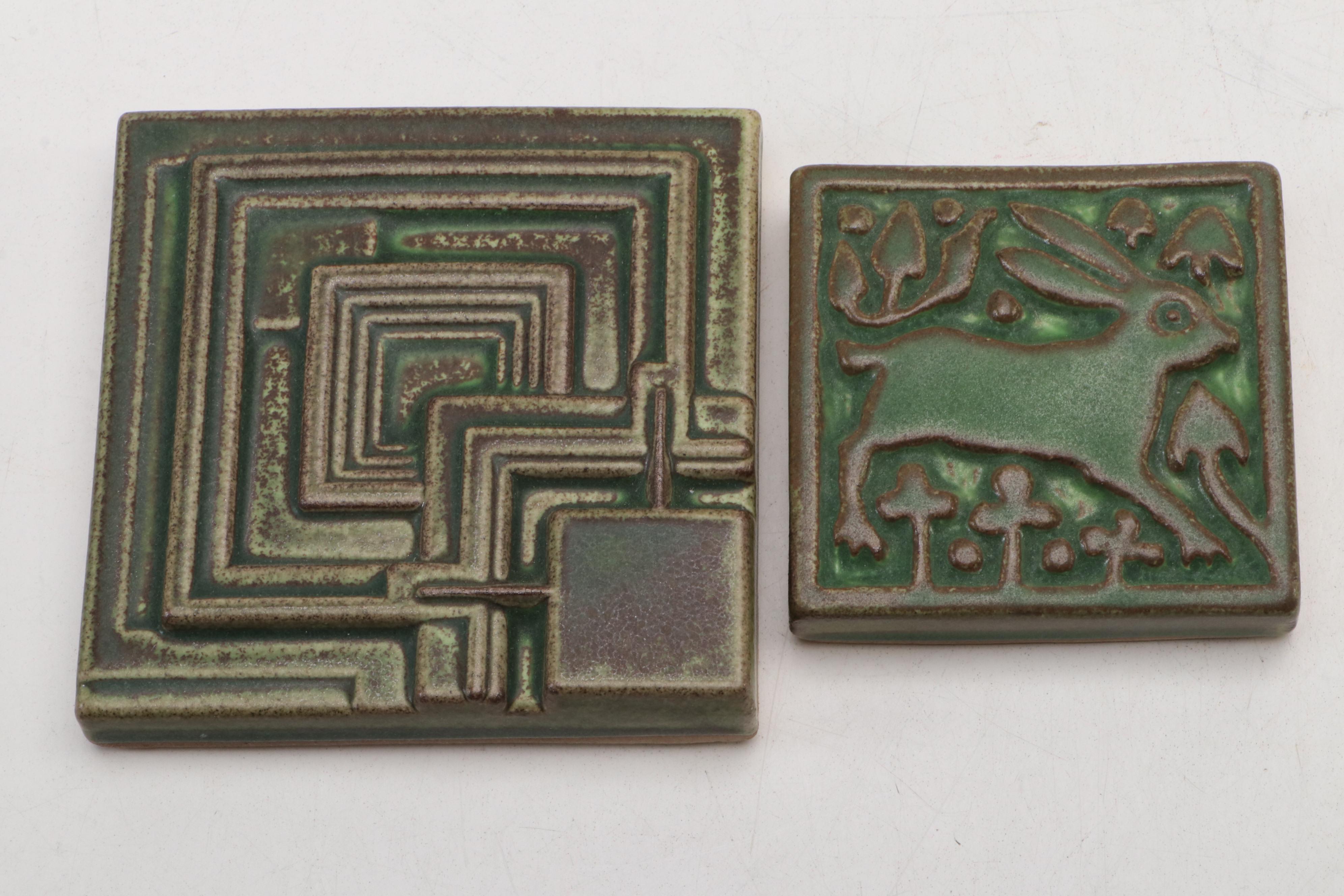 Motawi Tileworks "Frank Lloyd Wright Collection" & "Medieval Rabbit" Tiles