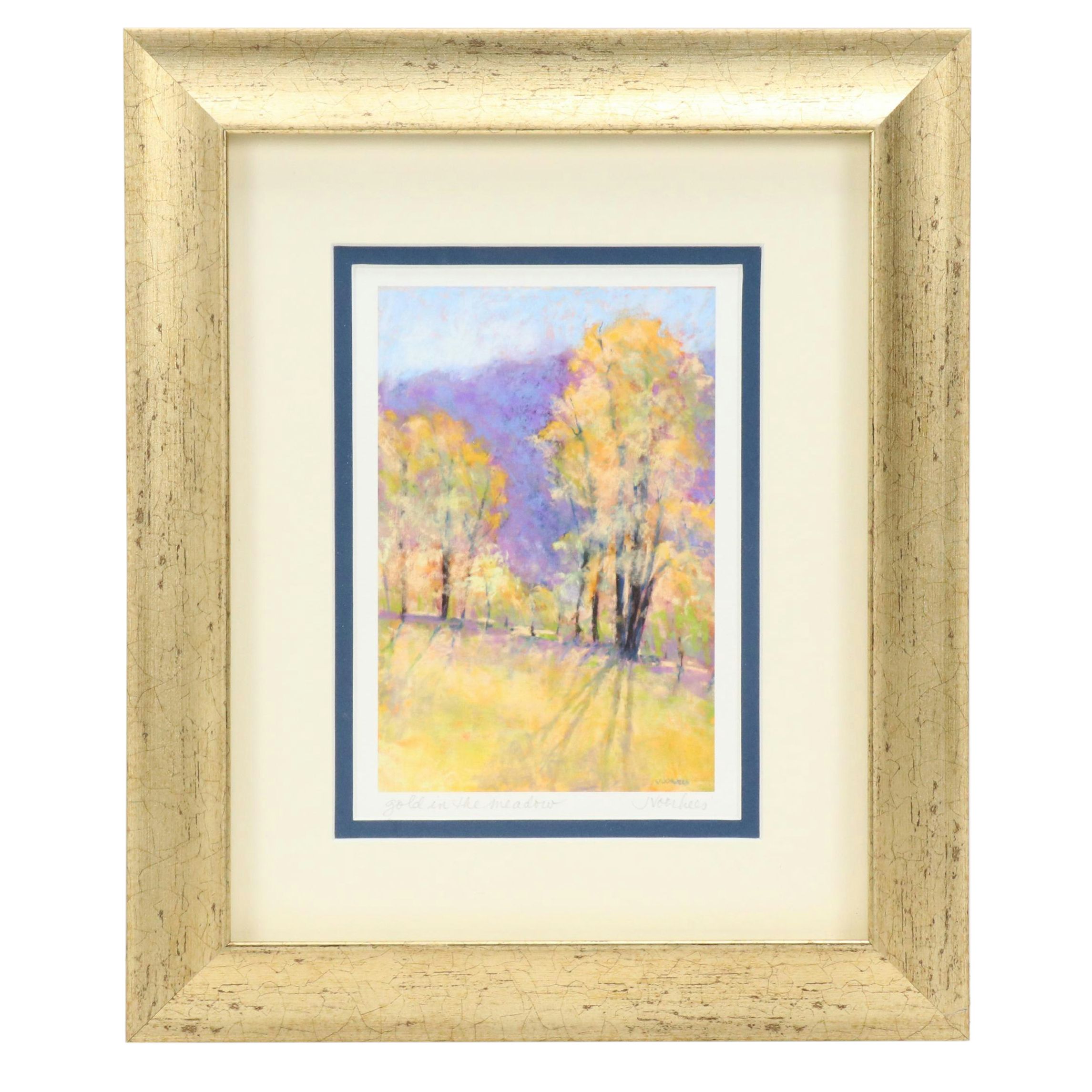 Jane Vorhees Digital Print "Gold in the Meadow," 21st Century