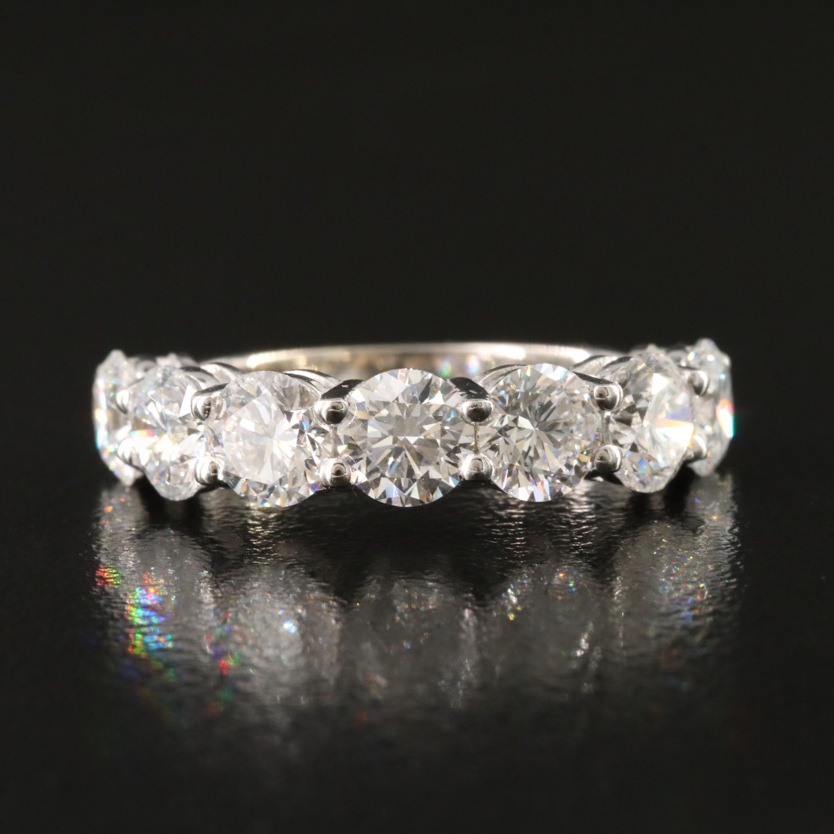 14K 3.45 CTW Lab Grown Diamond Ring with IGI Report