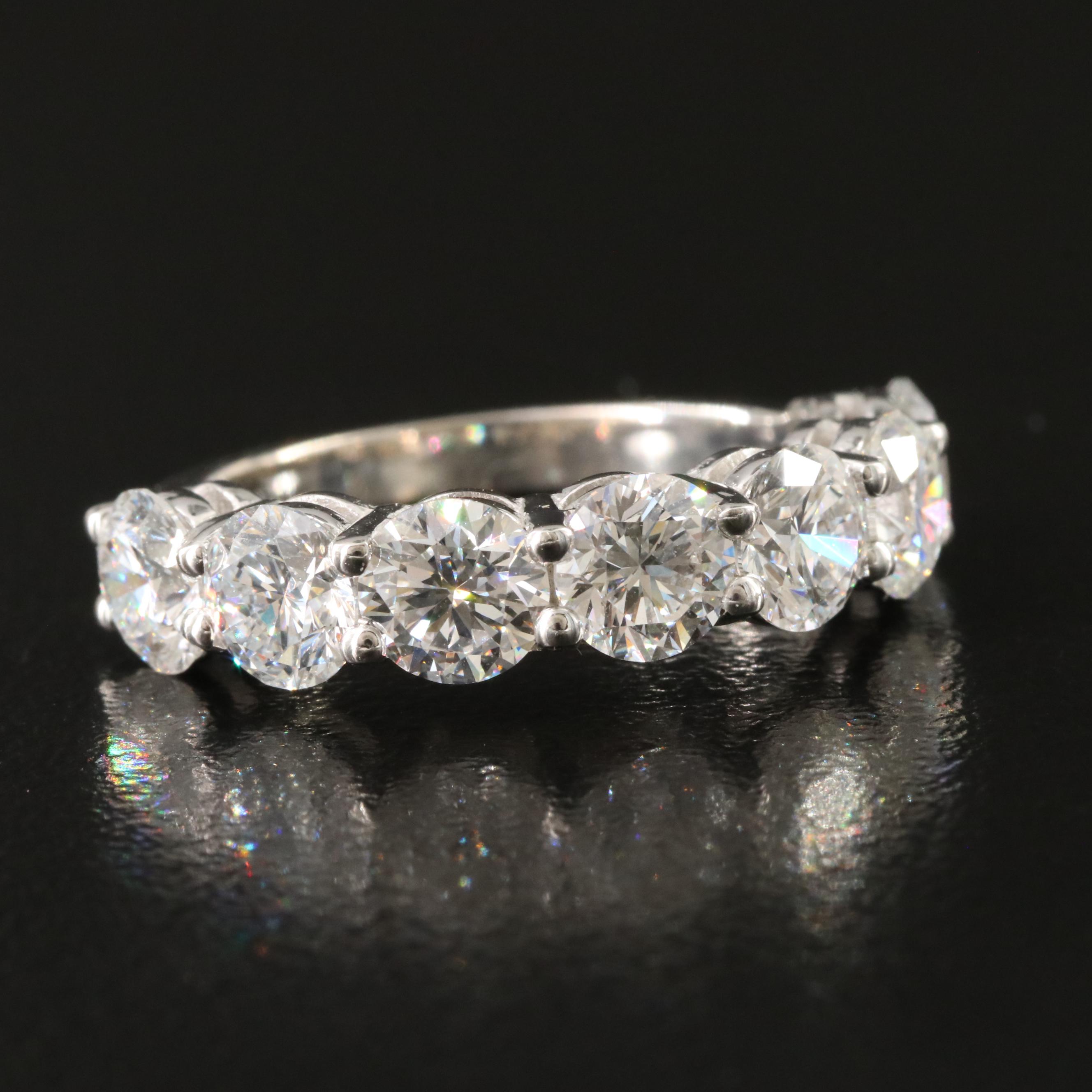 14K 3.45 CTW Lab Grown Diamond Ring with IGI Report