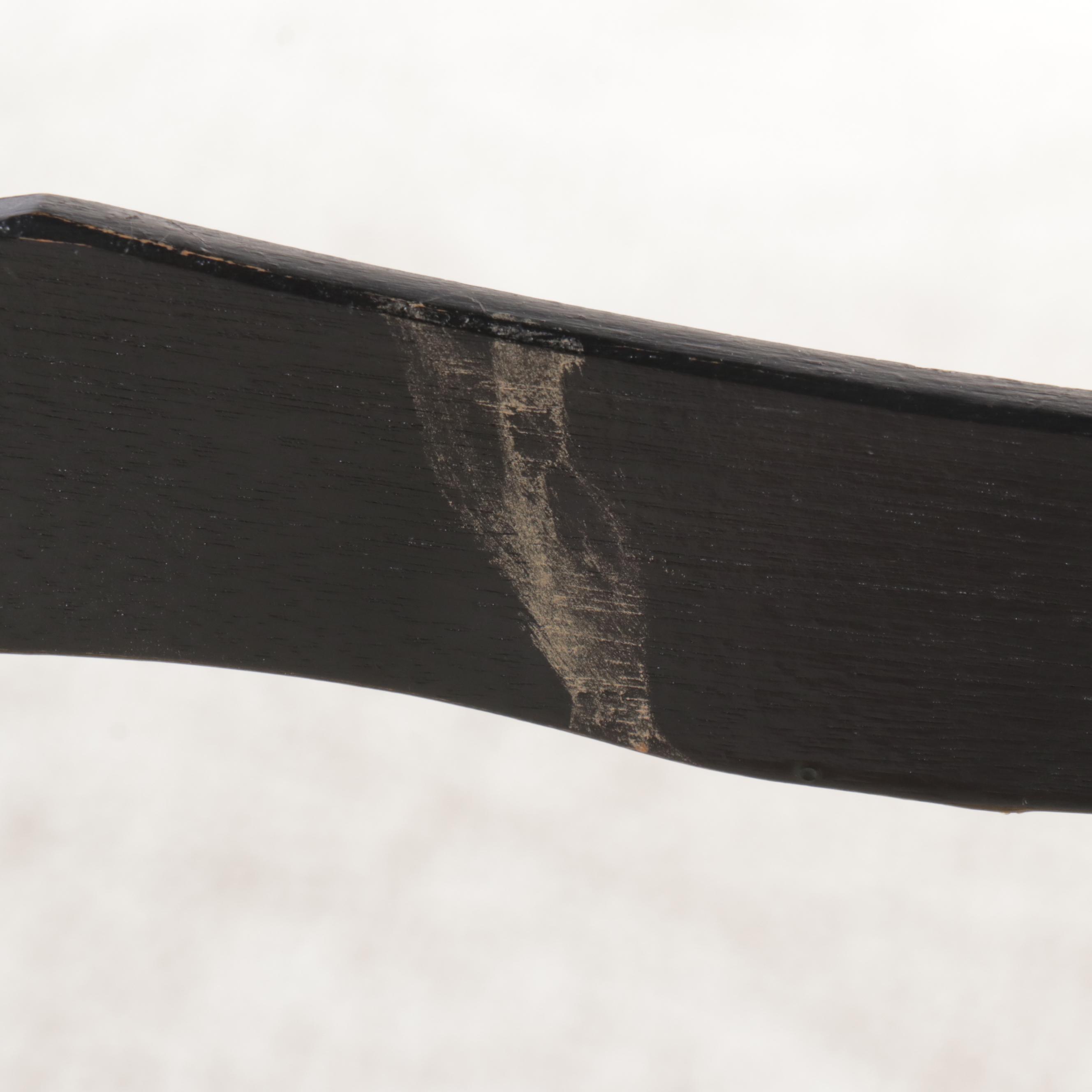 Pair of Ladderback Side Chairs with Woven Seats