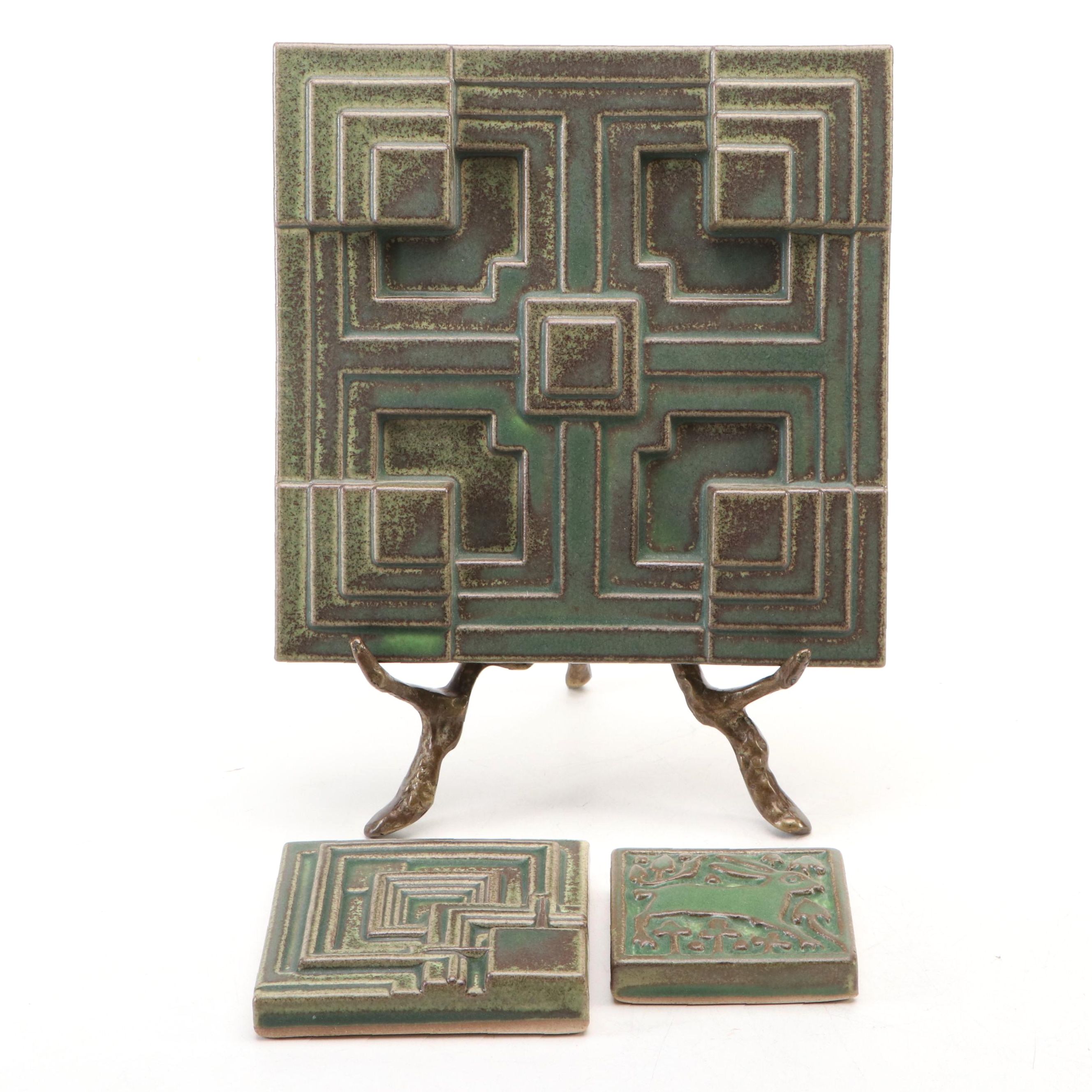 Motawi Tileworks "Frank Lloyd Wright Collection" & "Medieval Rabbit" Tiles