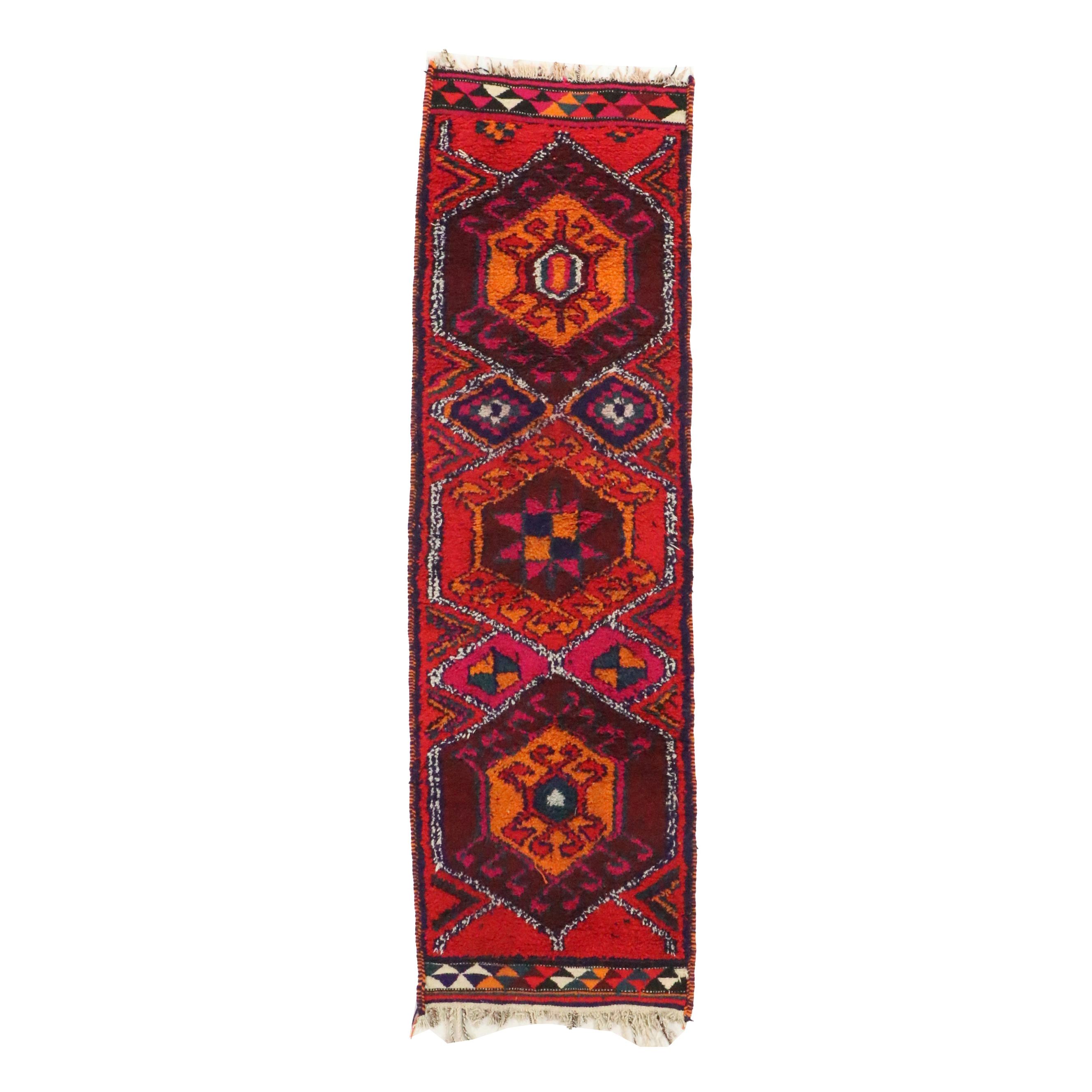3'1 x 10'7 Hand-Knotted Moroccan Berber Long Rug