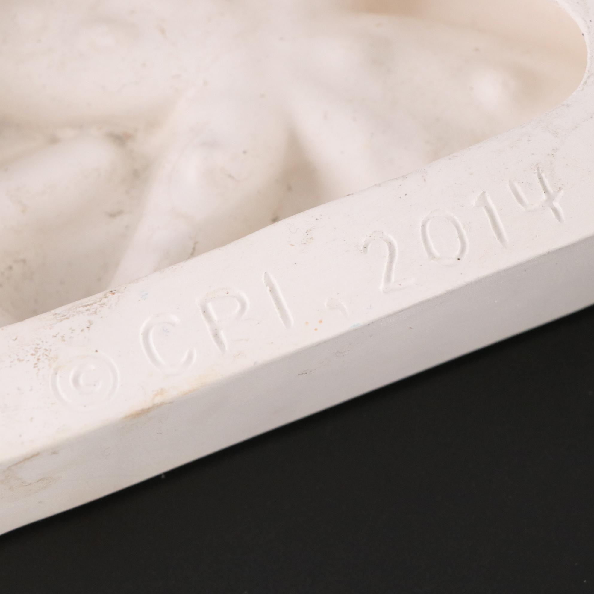 Plaster Molds, Leaf Dish & Wolf Statue