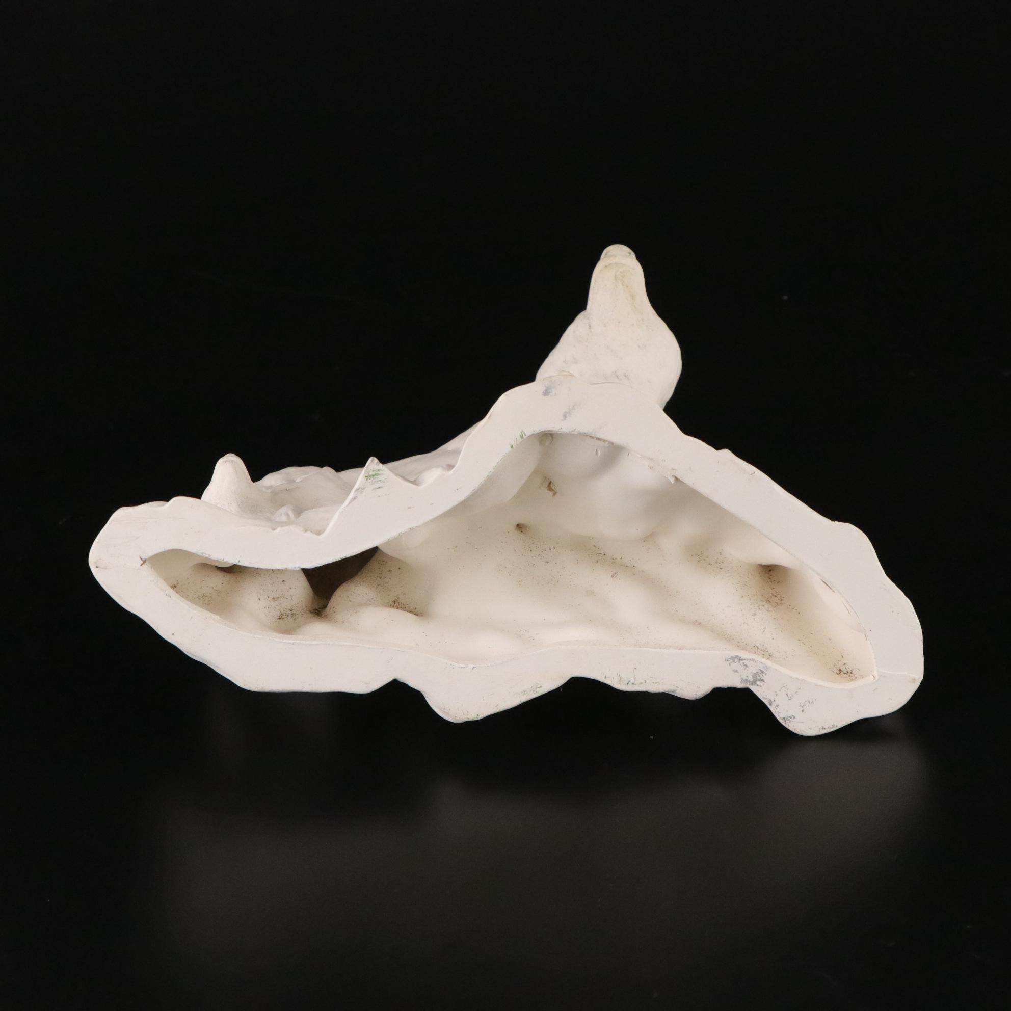 Plaster Molds, Leaf Dish & Wolf Statue