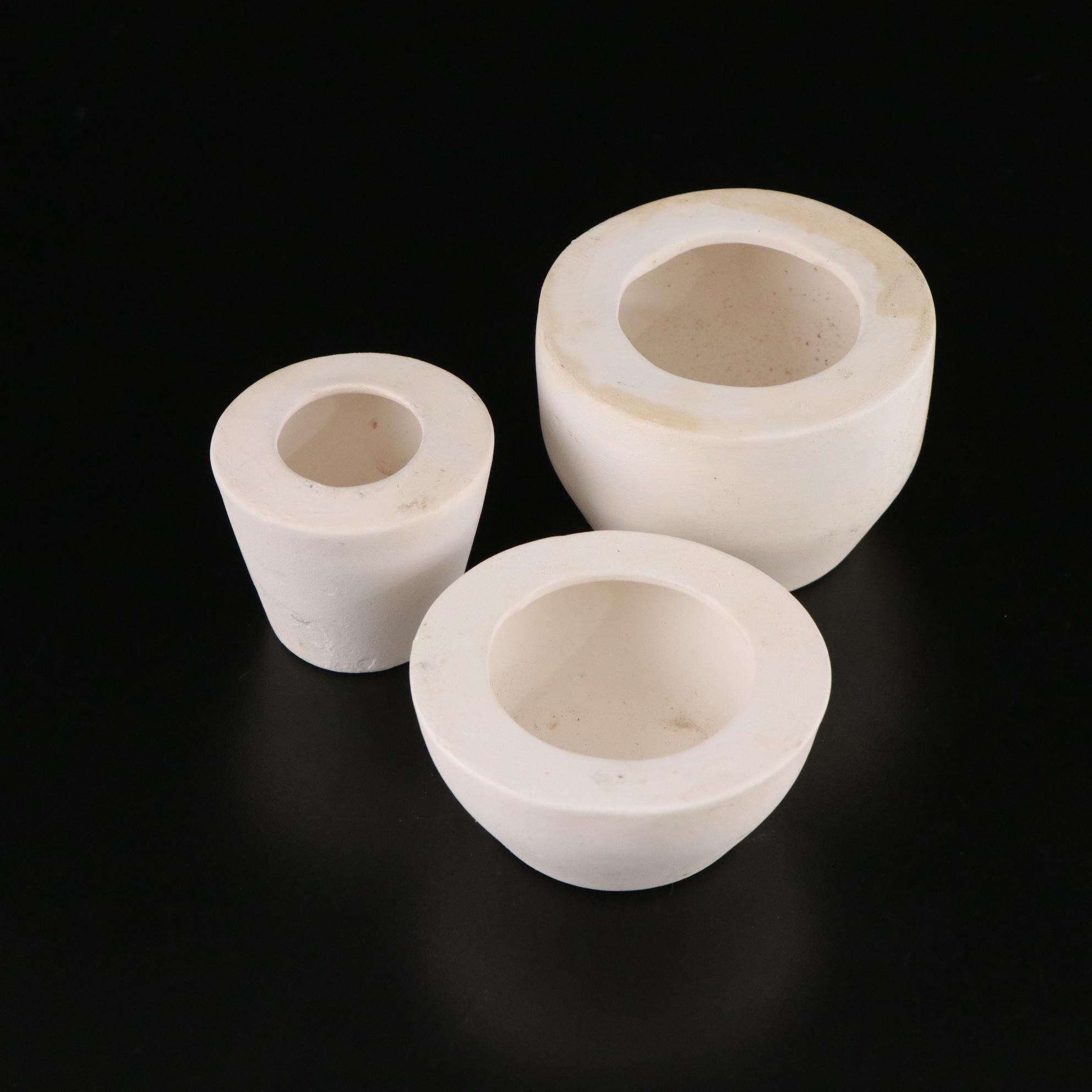 Plaster Molds, Leaf Dish & Wolf Statue