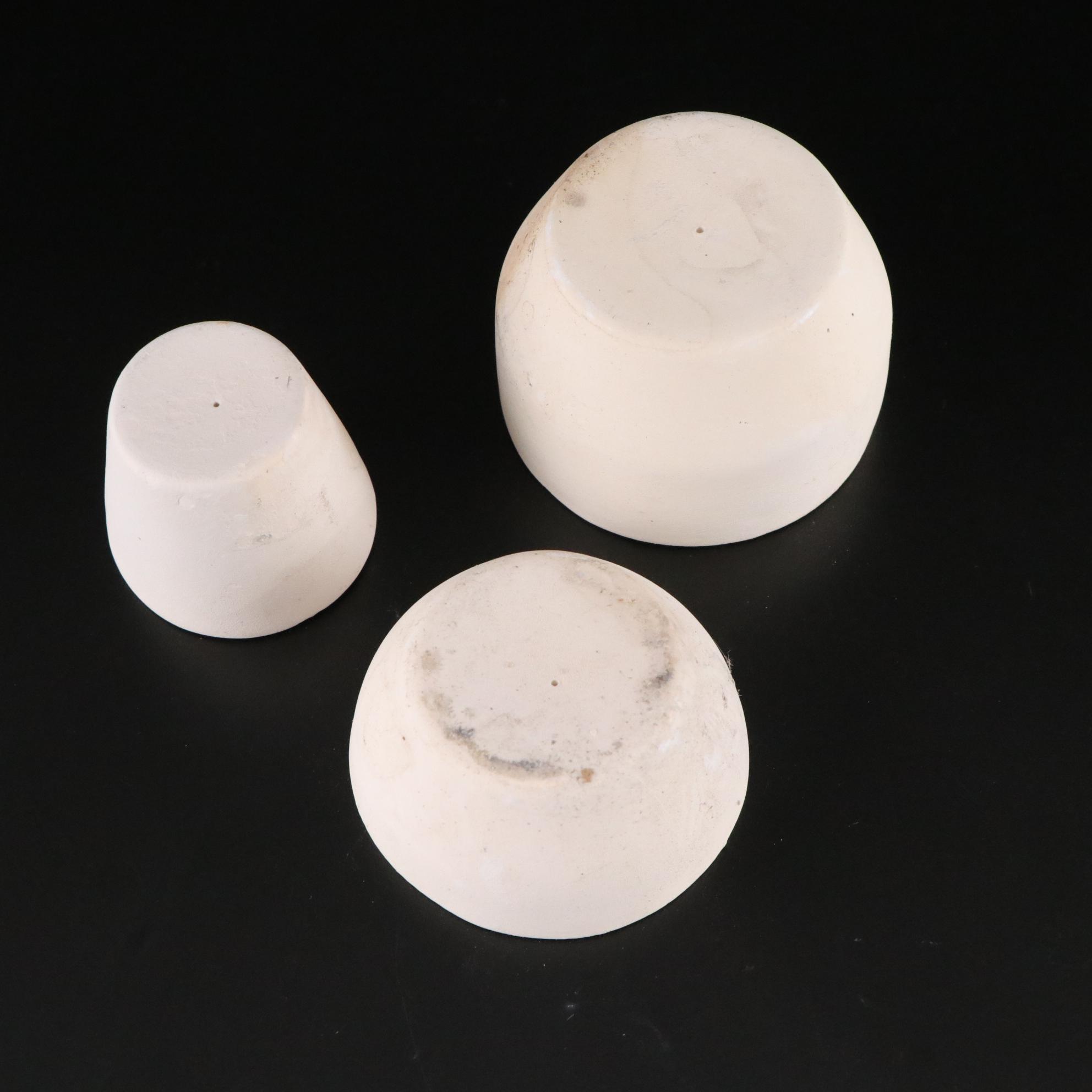 Plaster Molds, Leaf Dish & Wolf Statue