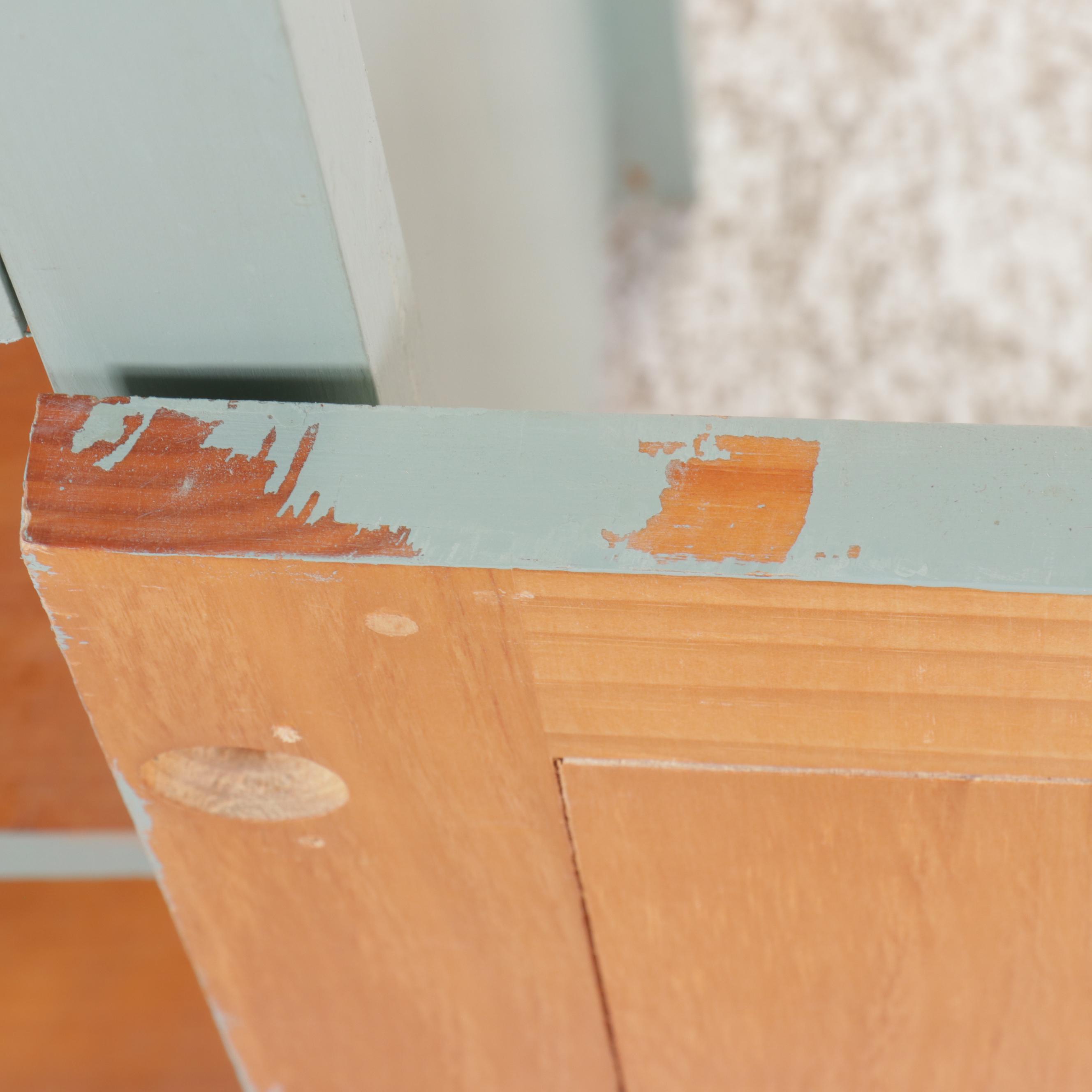 Painted Wood Light Sage Sideboard