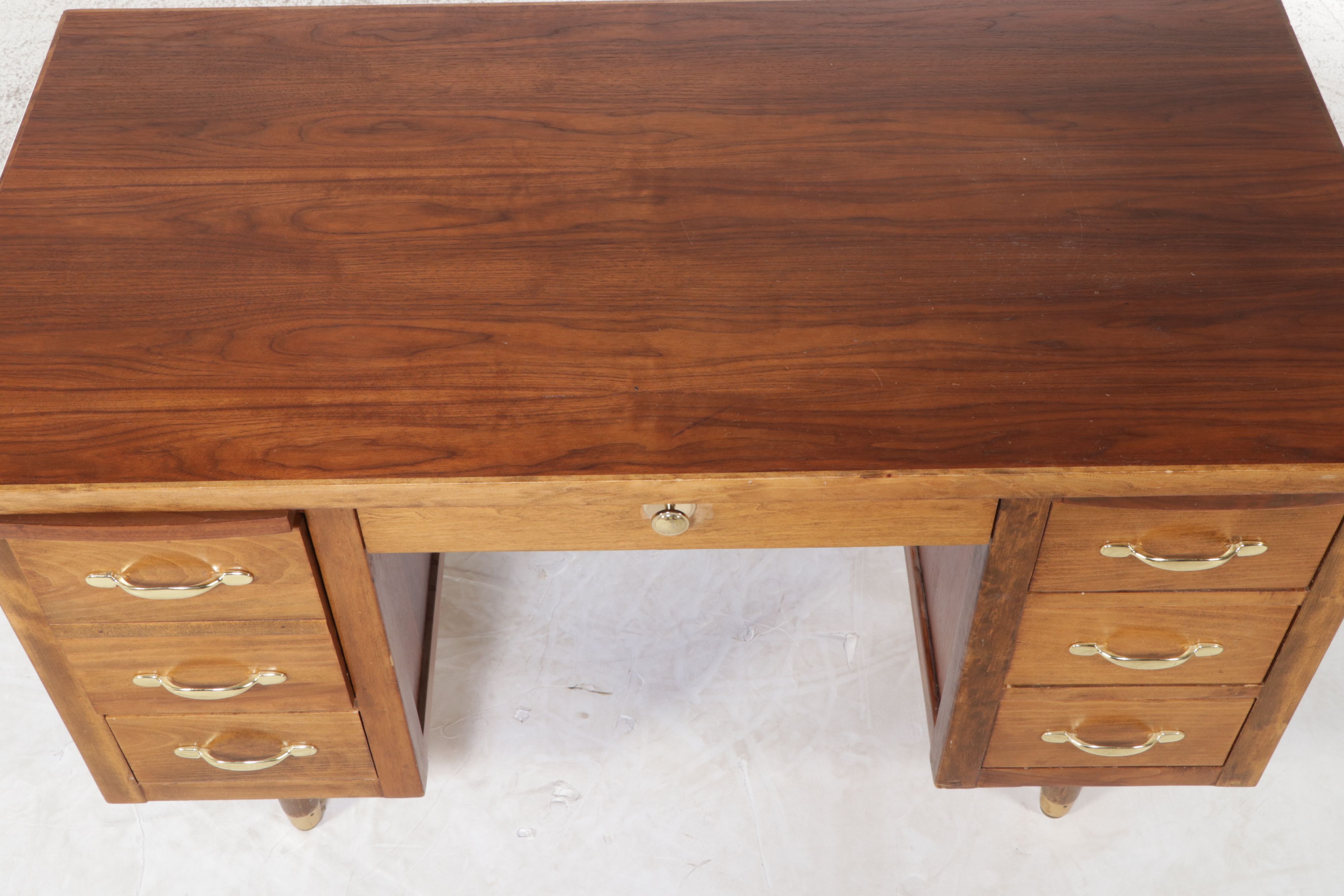 Mid Century Modern Walnut Desk