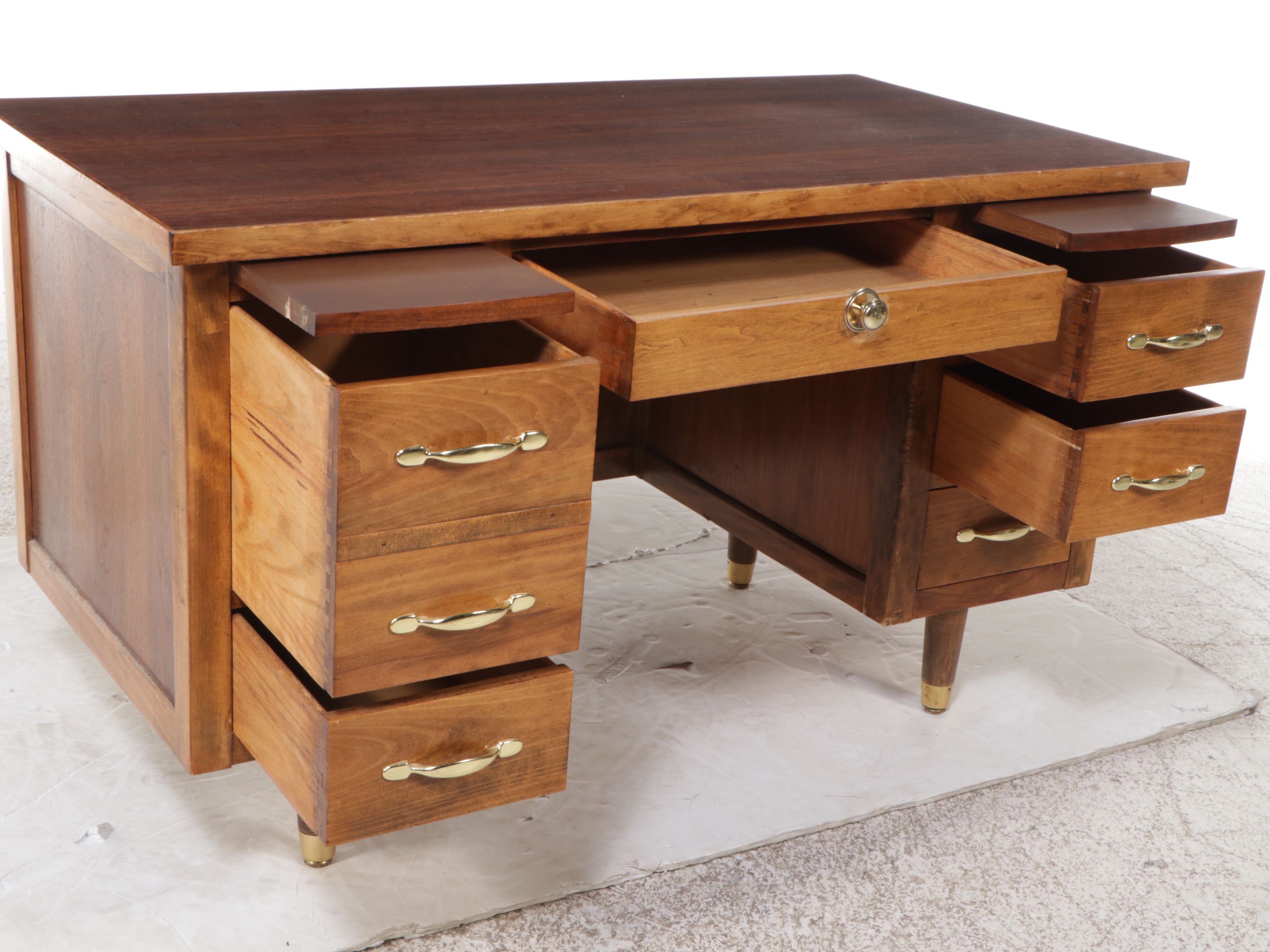 Mid Century Modern Walnut Desk