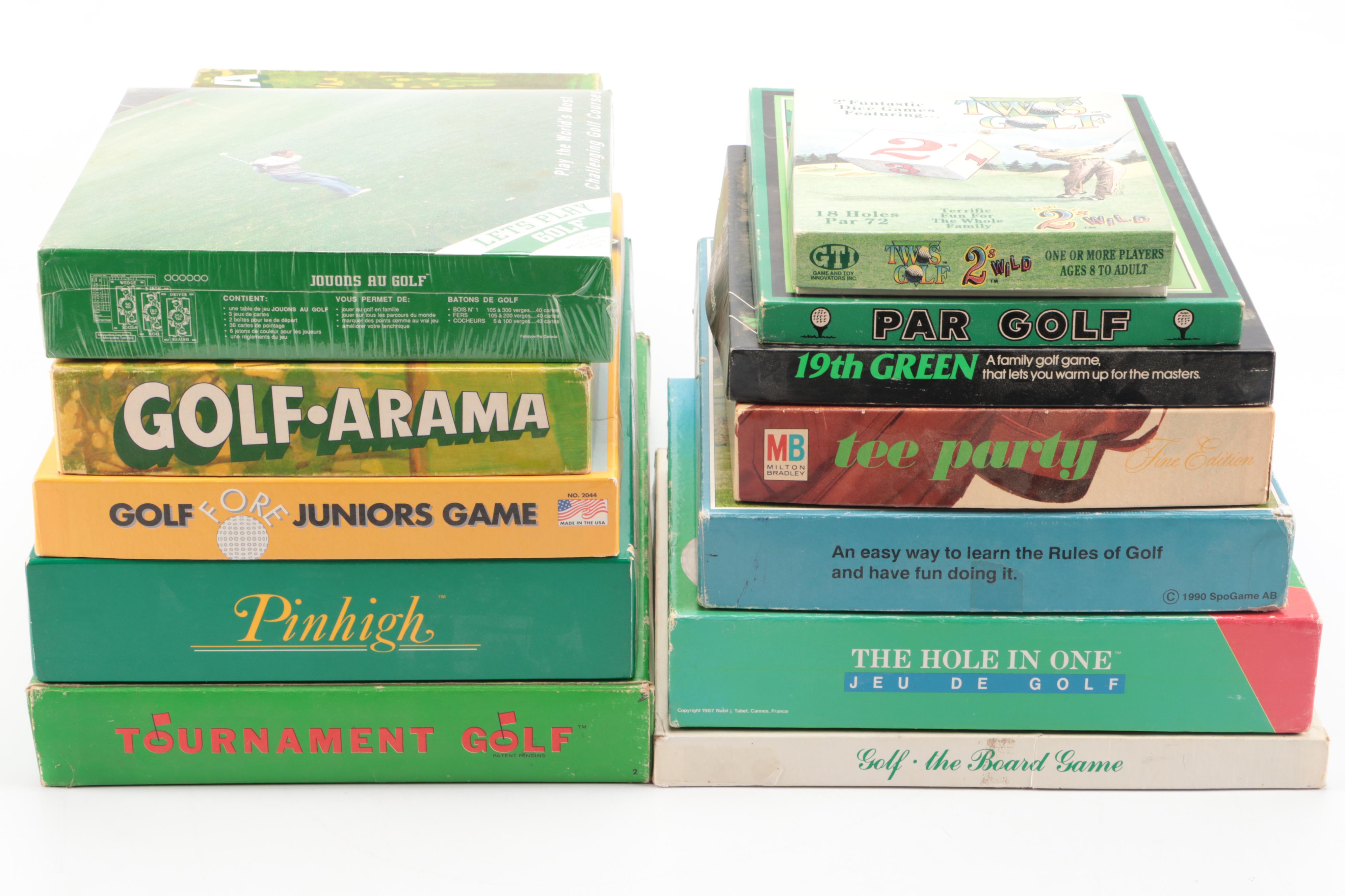 "PinHigh", "Tee Party", "Golf-Arama" and More Golf Themed Board Games