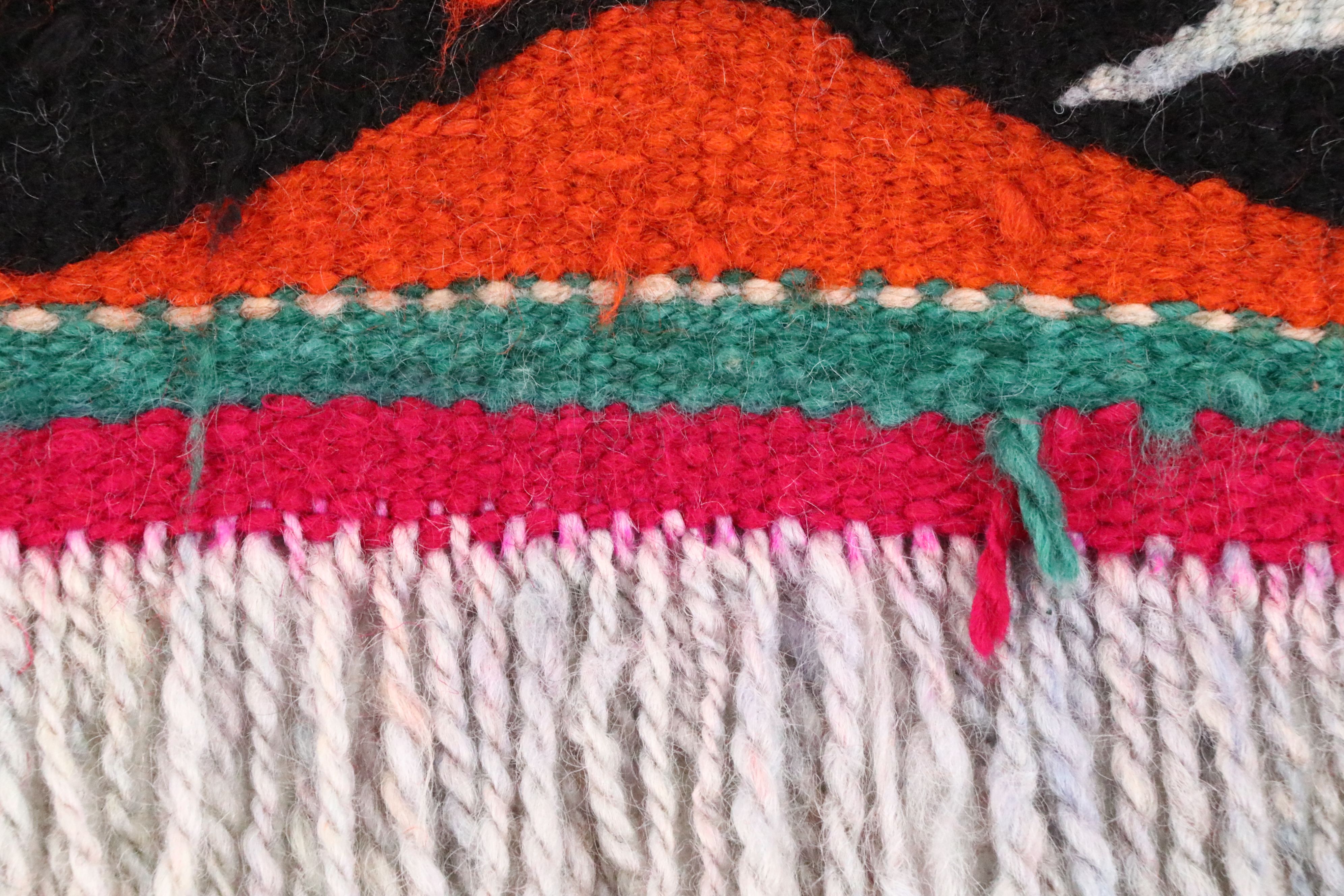 3'5 x 10'8 Hand-Knotted Moroccan Berber Long Rug