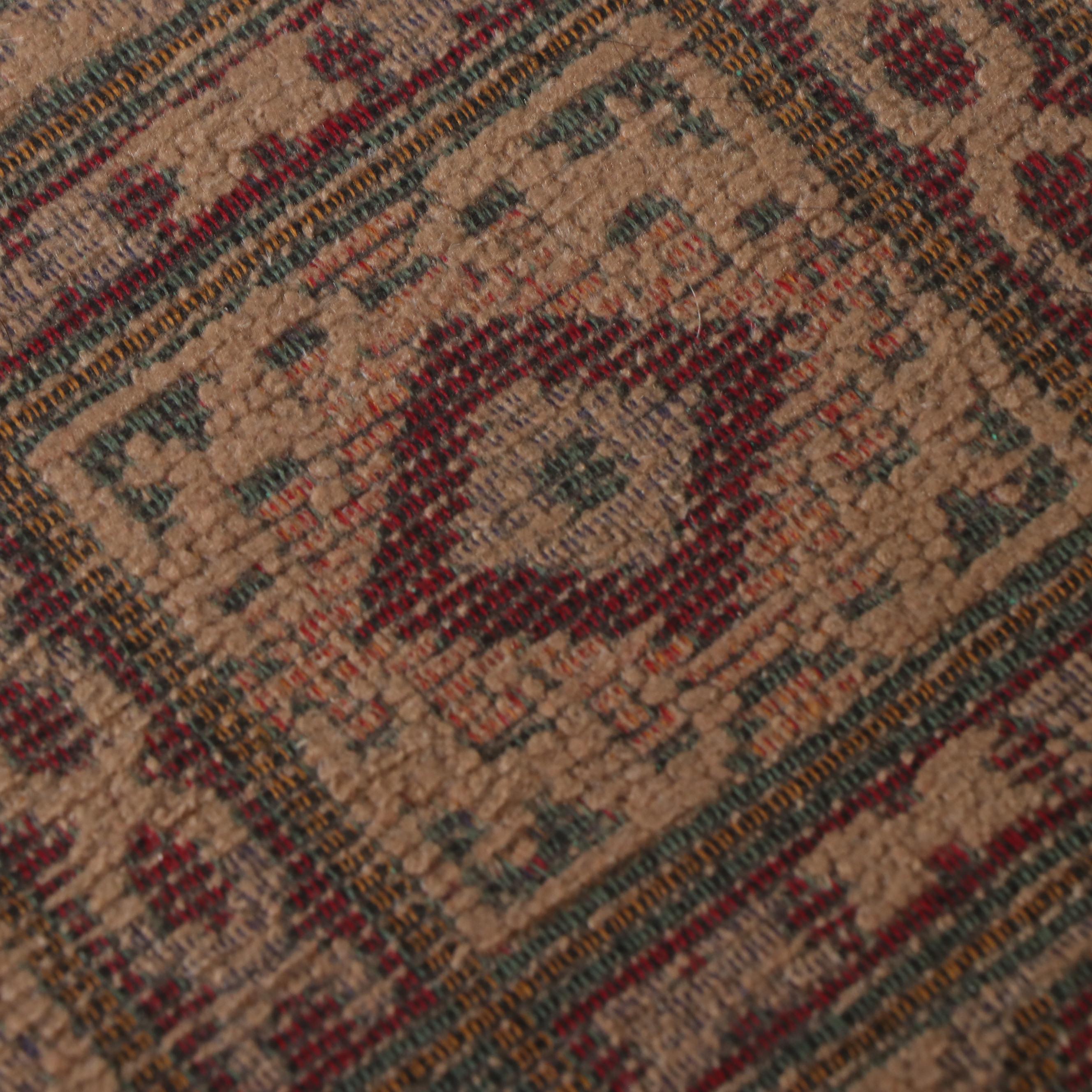 Chippendale Style Upholstered Mahogany Footstool