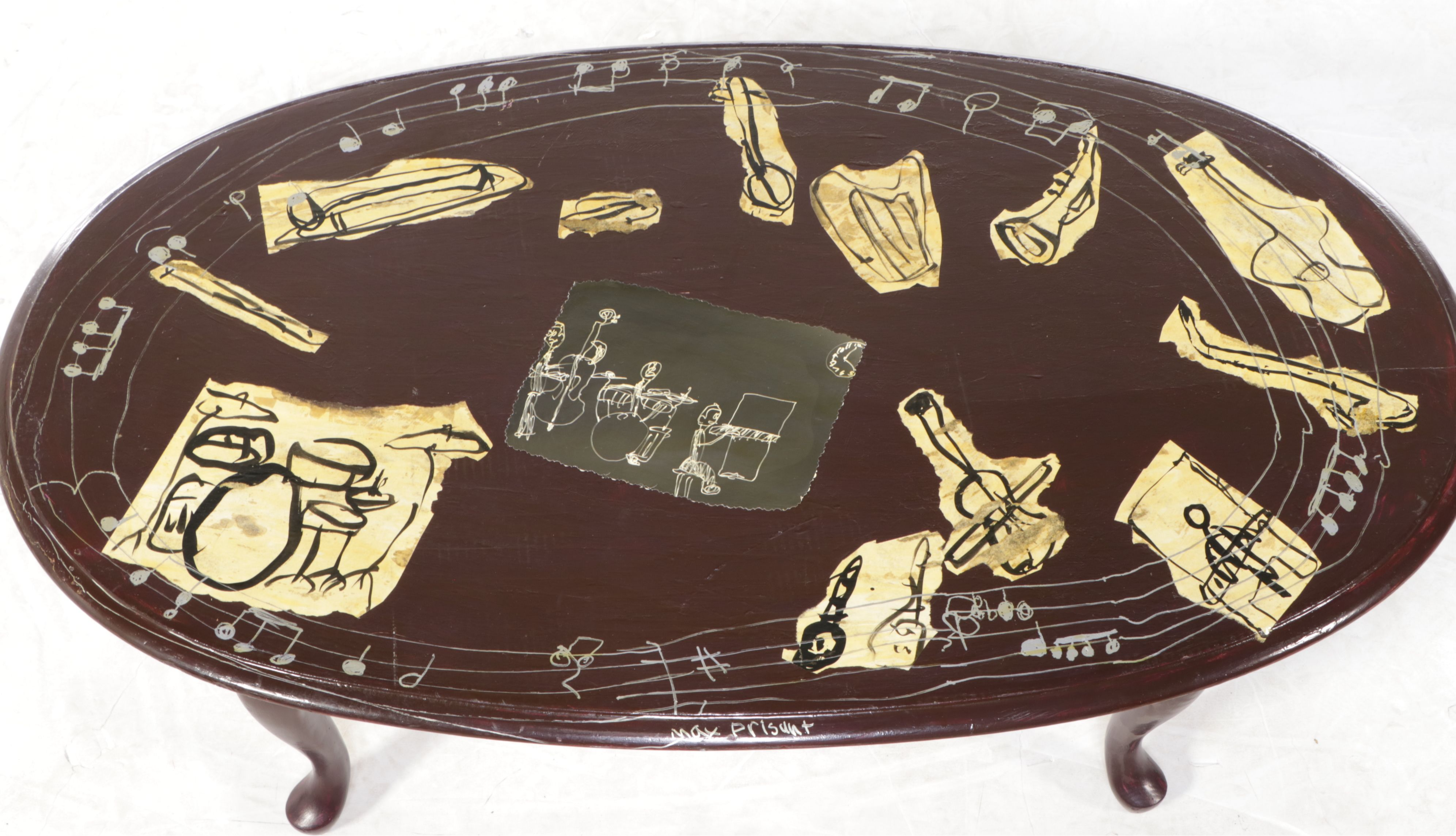 Kincaid Hand-Decorated Queen Anne Style Coffee Table