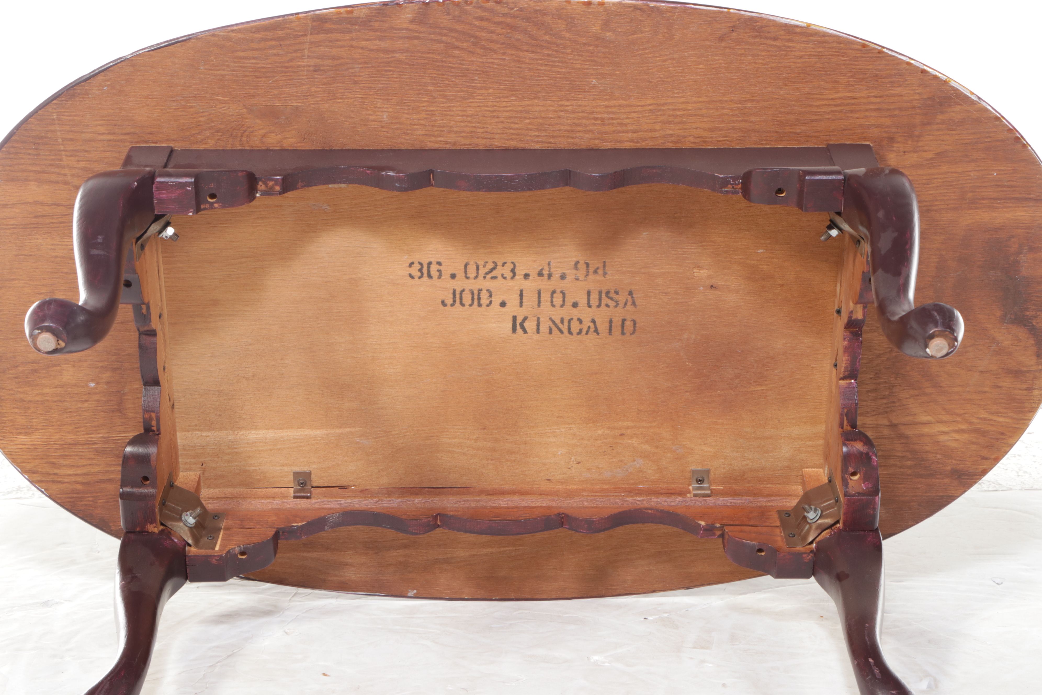 Kincaid Hand-Decorated Queen Anne Style Coffee Table