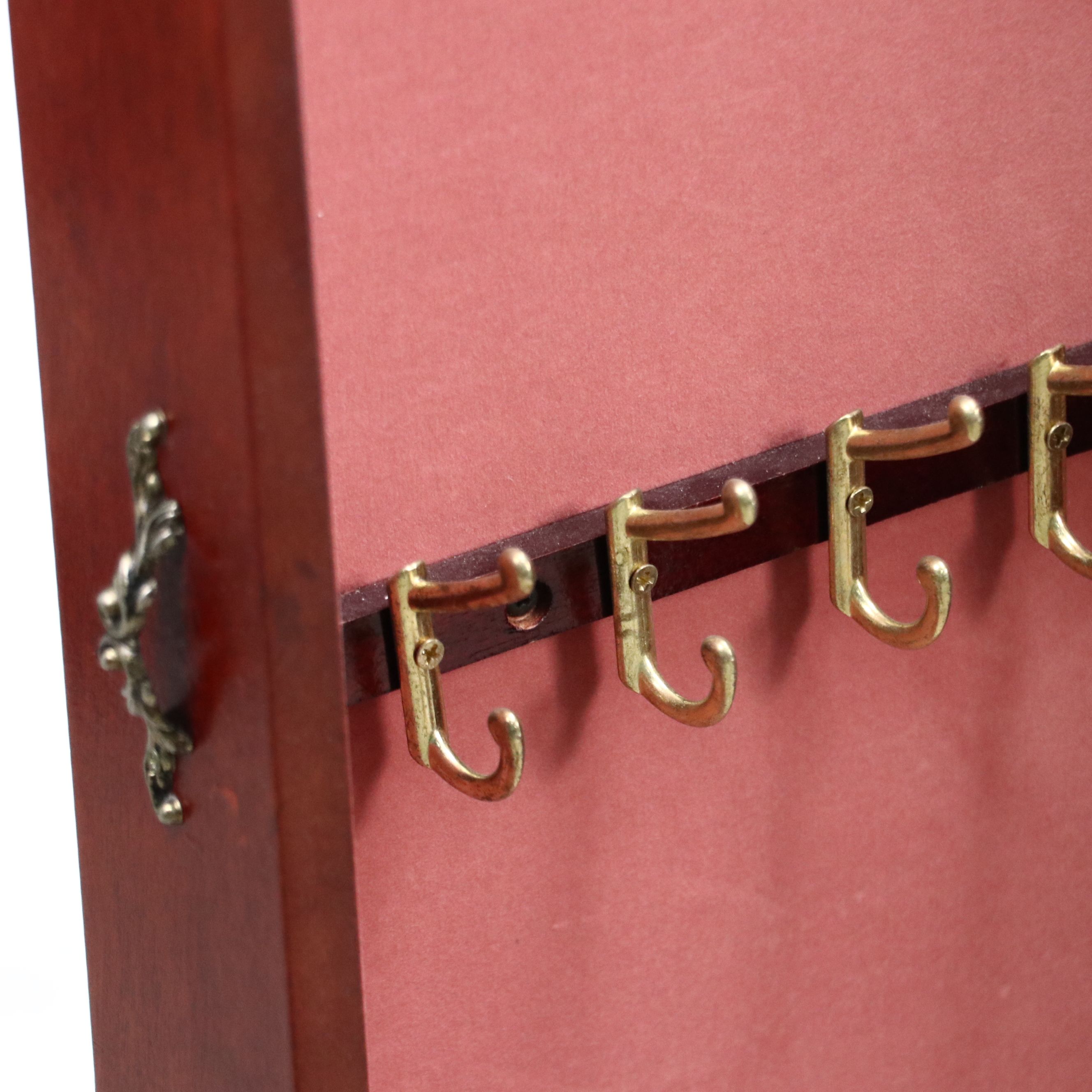 Powell Queen Anne Style Mahogany Jewelry Armoire with Jewelry Box