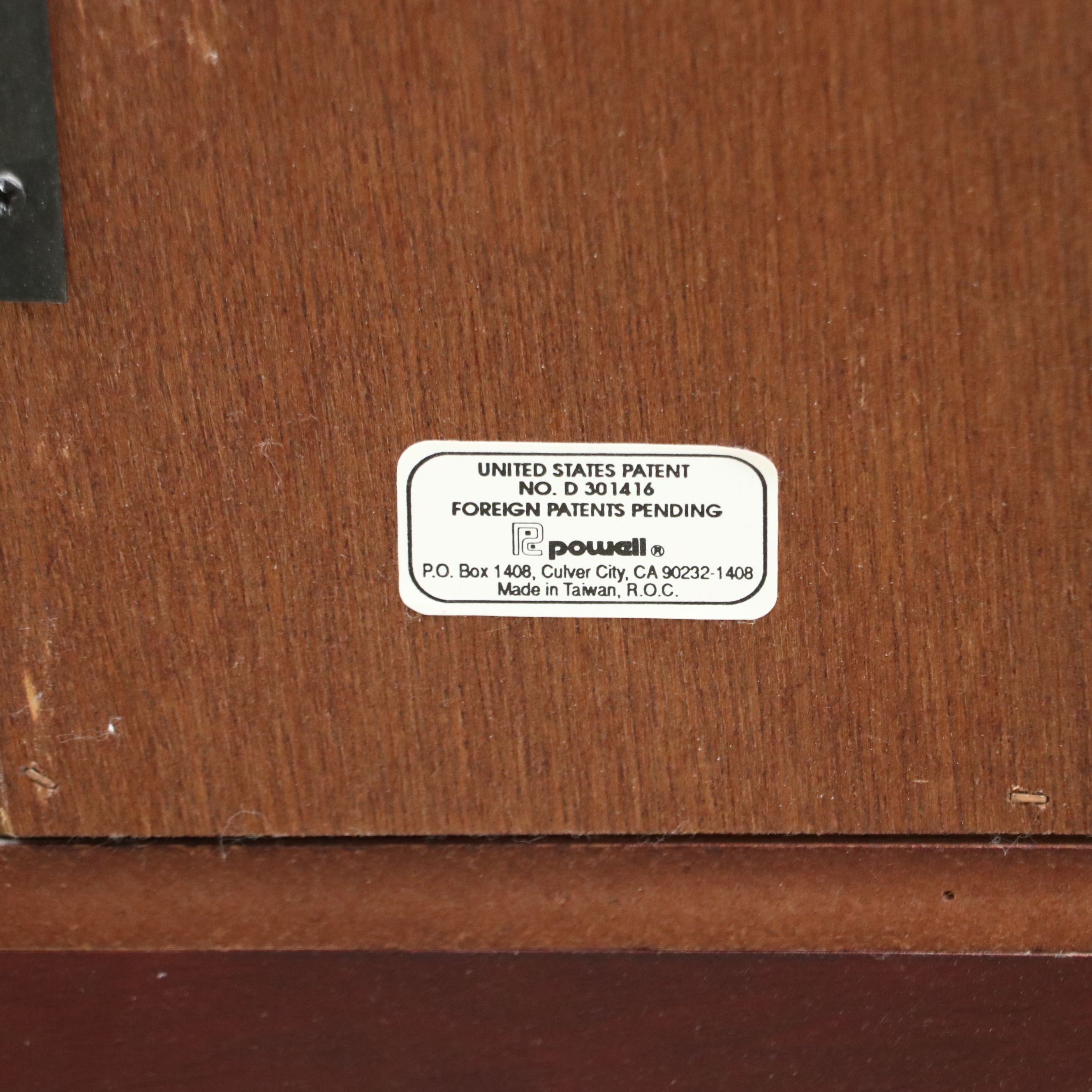 Powell Queen Anne Style Mahogany Jewelry Armoire with Jewelry Box