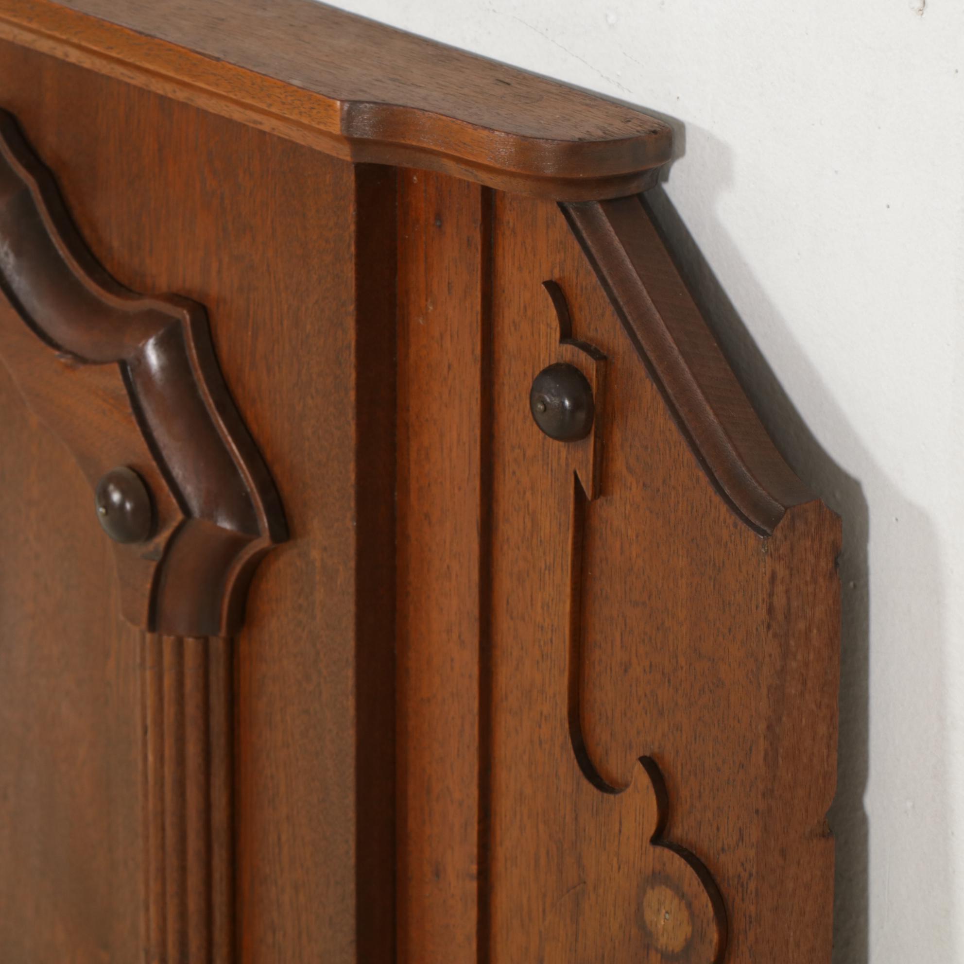 Victorian Mahogany Architectural Salvage Decorative Wall Hanging