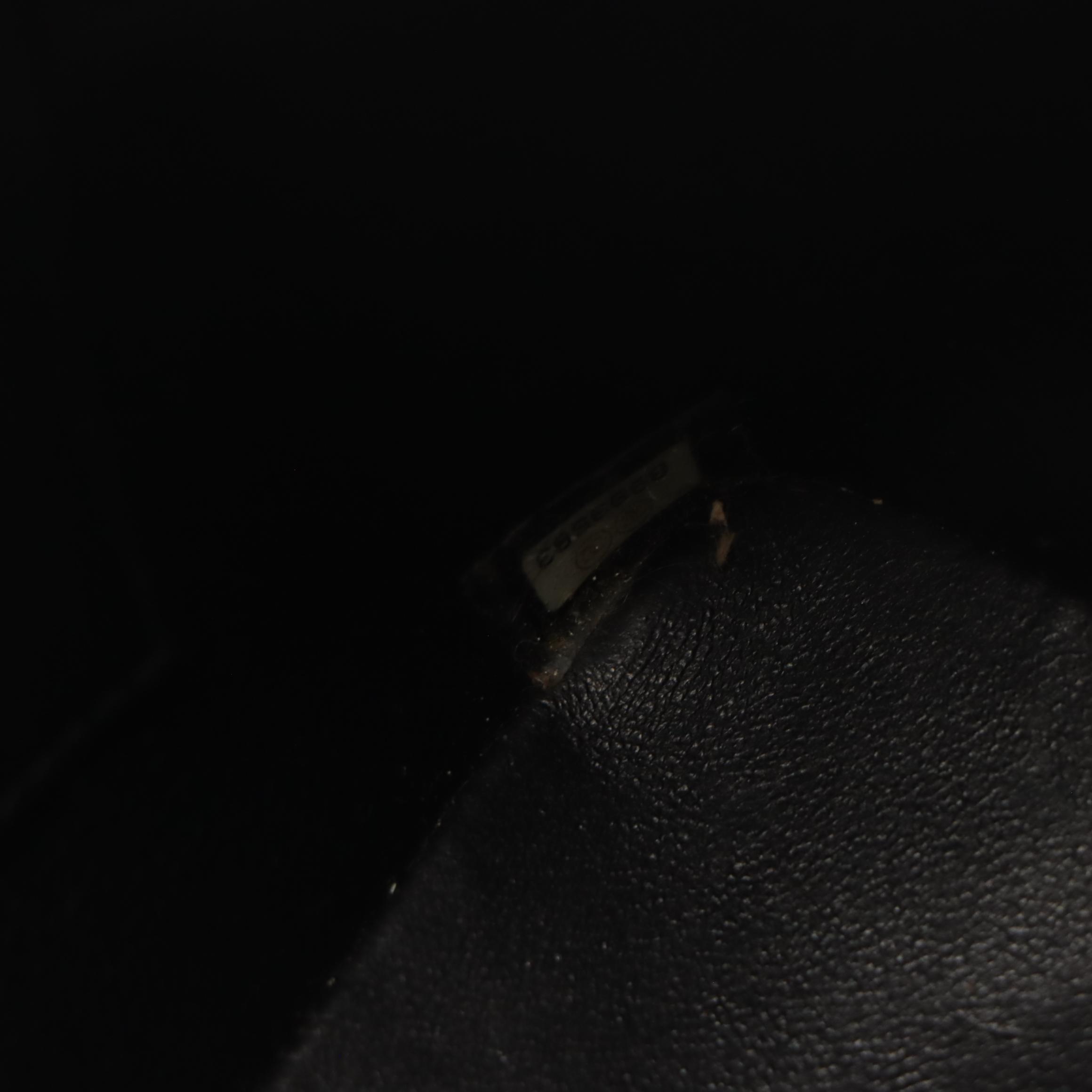 Chanel Medallion Zip Tote in Black Quilted Caviar Leather