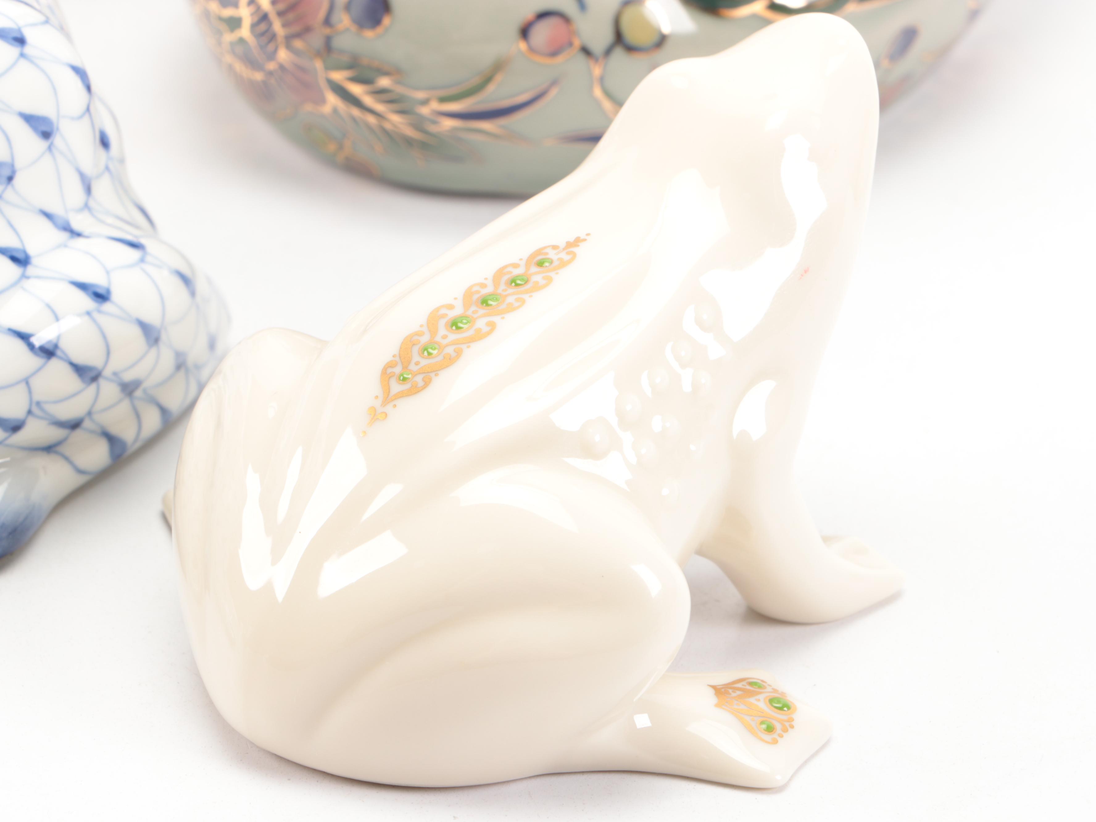 Lenox China Jewels Collection Frog with Other Figurines
