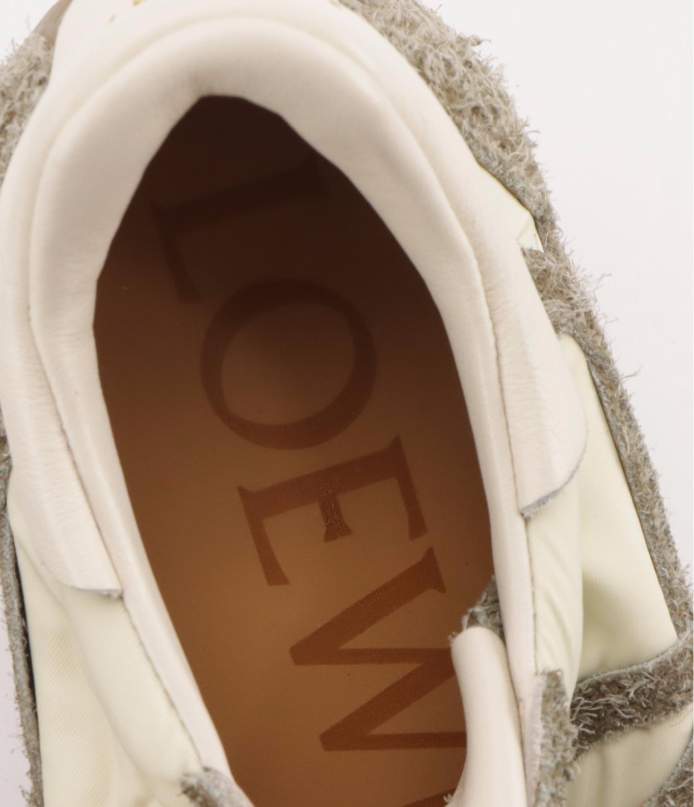 Loewe Flow Runner Sneakers in Khaki Brushed Suede