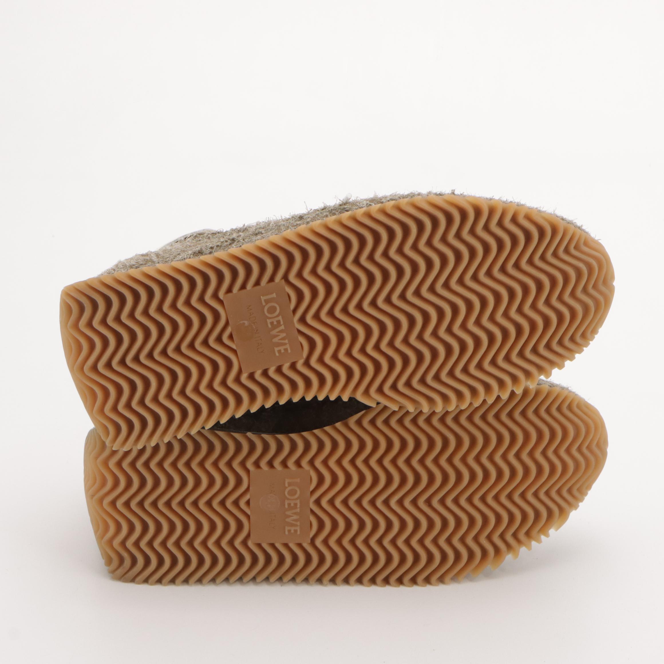 Loewe Flow Runner Sneakers in Khaki Brushed Suede