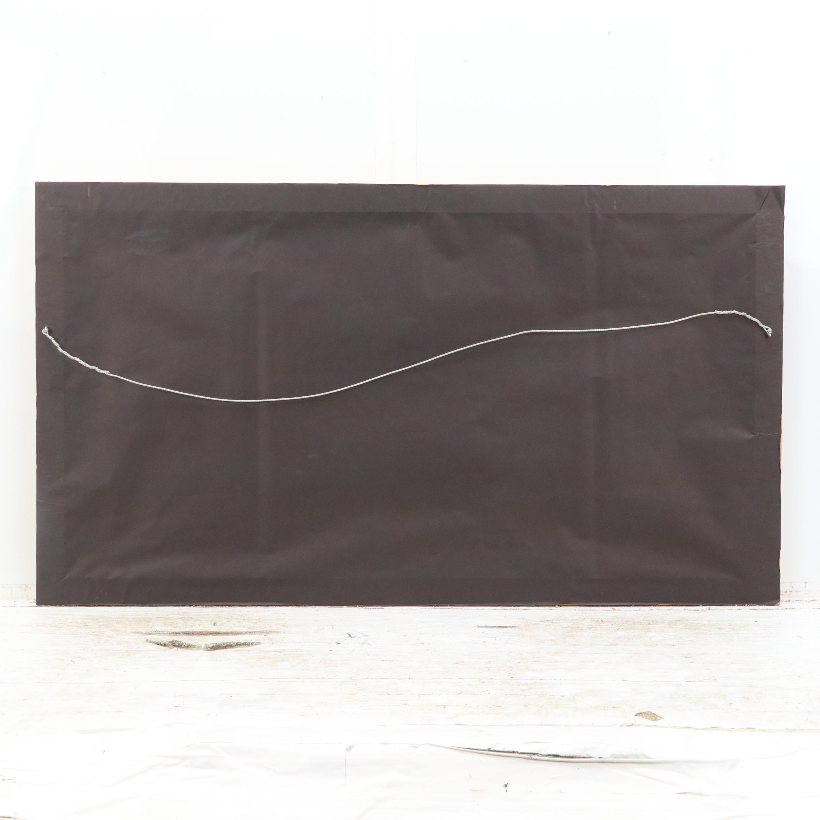 Maritime Oil Painting of Sailing Ships, 19th Century